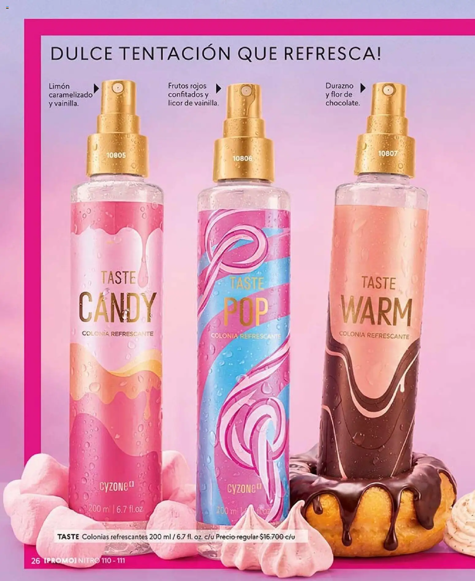 Catálogo CyZone Campaña 14 │ válido desde el 16.08.2026 | Página: 26 | Productos: Limón, Frutos rojos, Vainilla, Durazno