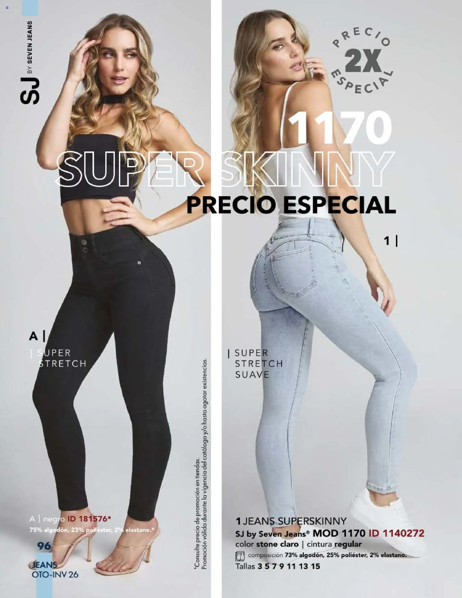 Nuevas ofertas de Price Shoes válidas en toda la República Mexicana desde el 03/08/2026. ¡Encuentra las mejores ofertas en Price Shoes catálogo Jeans! | Página: 96