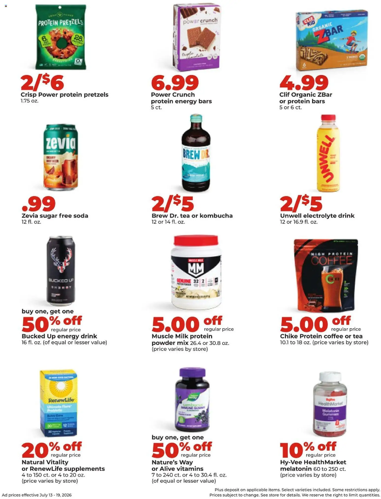 HyVee Weekly Ad - valid from 07/13/2026 | Page: 35 | Products: Milk, Coffee, Tea, Sugar