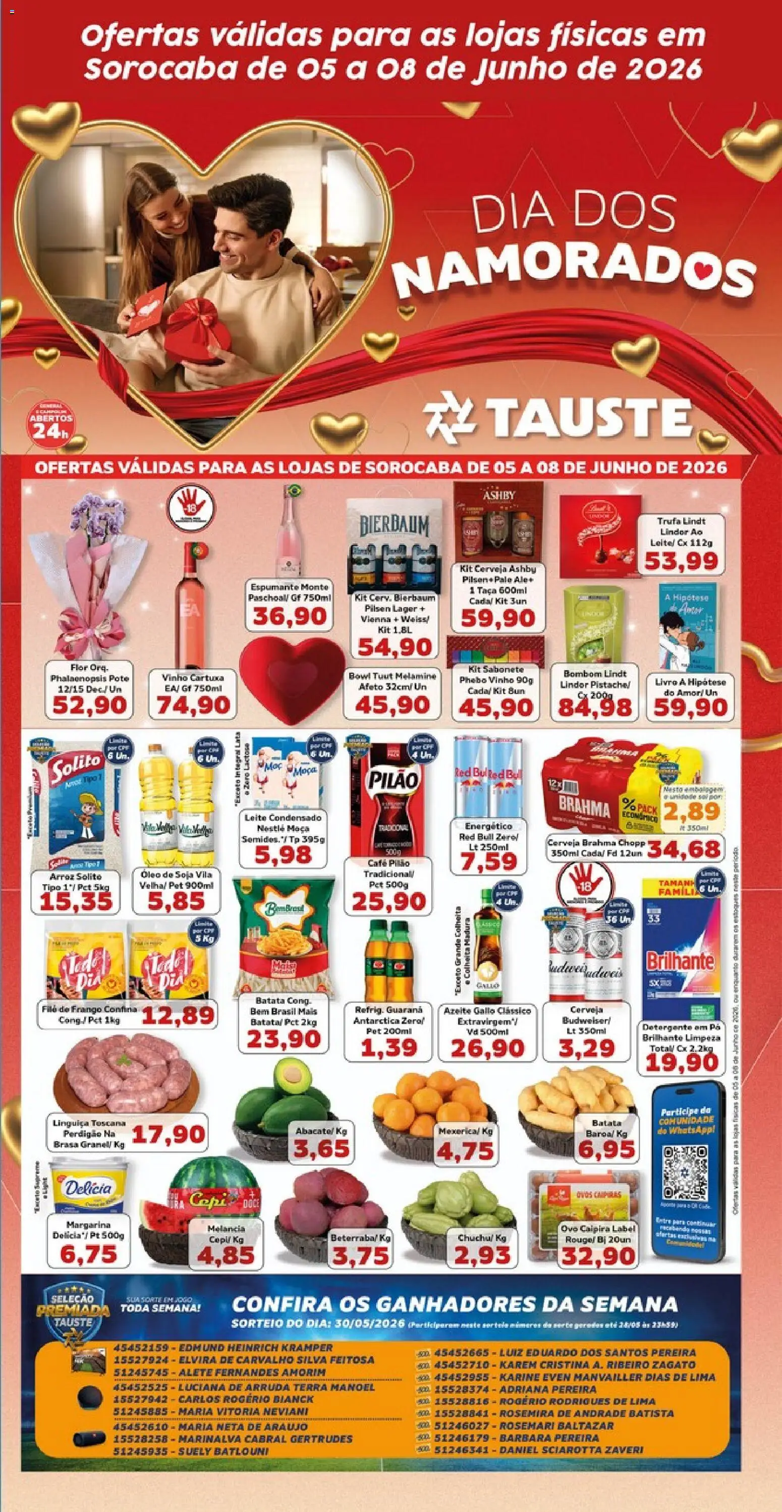 Tauste Folheto - válido de 05.06.2026 | Página: 2 | Produtos: Leite, Óleo, Arroz, Leite condensado