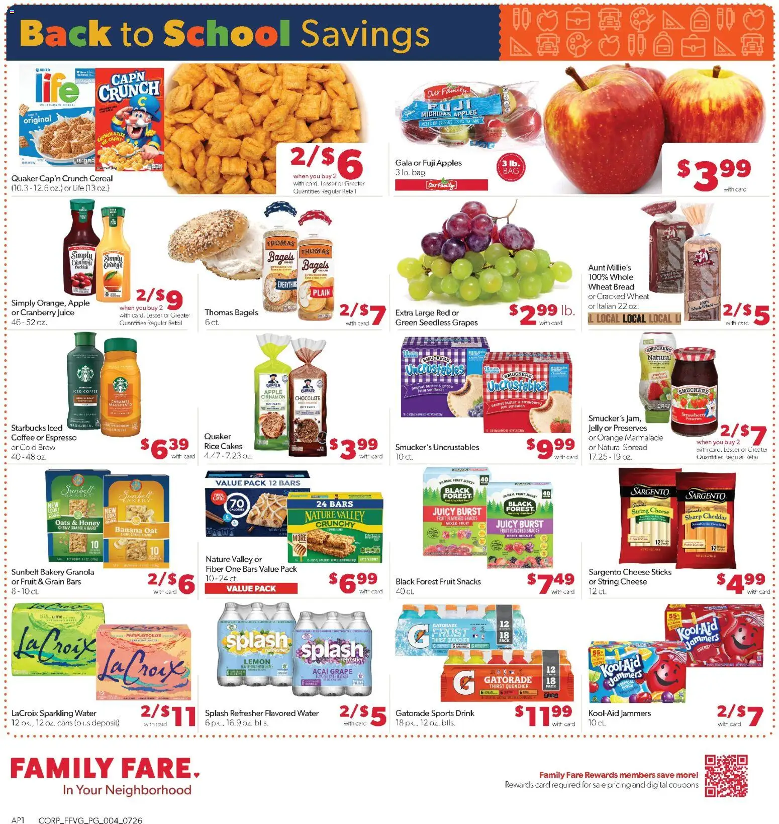 Family Fare Weekly Ad - valid from 07/26/2026 | Page: 4 | Products: Bakery, Bread, Lime, Bag