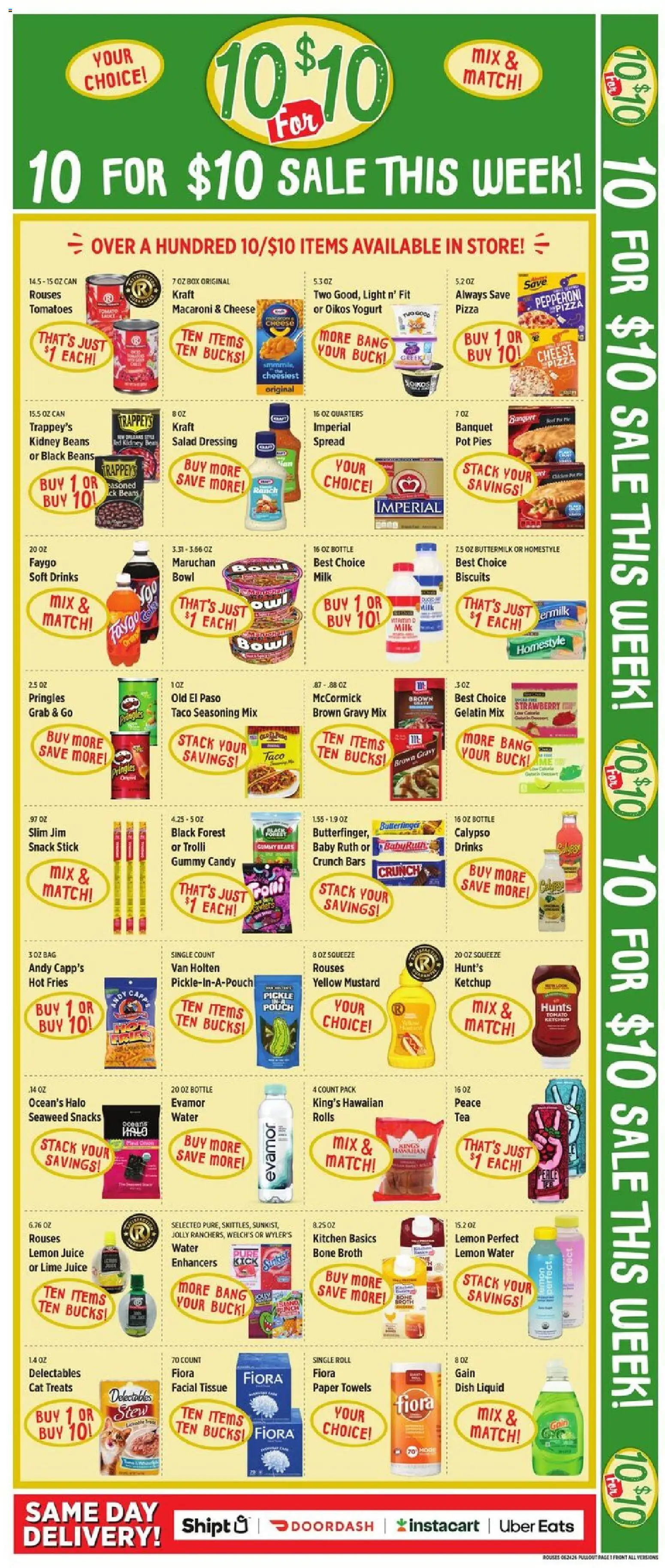Rouses Weekly Ad - valid from 06/24/2026 | Page: 2 | Products: Box, Tomatoes, Ketchup, Lime
