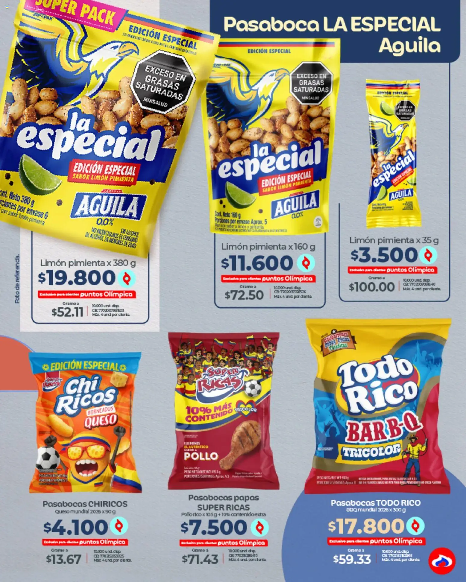 Olímpica revista - valida desde el 05.06.2026 | Página: 29 | Productos: Pollo, Peso, Plátano, Queso