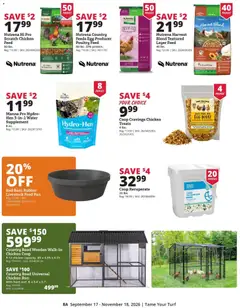 Preview of Rural King weekly ads valid from 09/17/2026 | Page: 8 | Products: Probiotics, Chickens, Chicken, Poultry