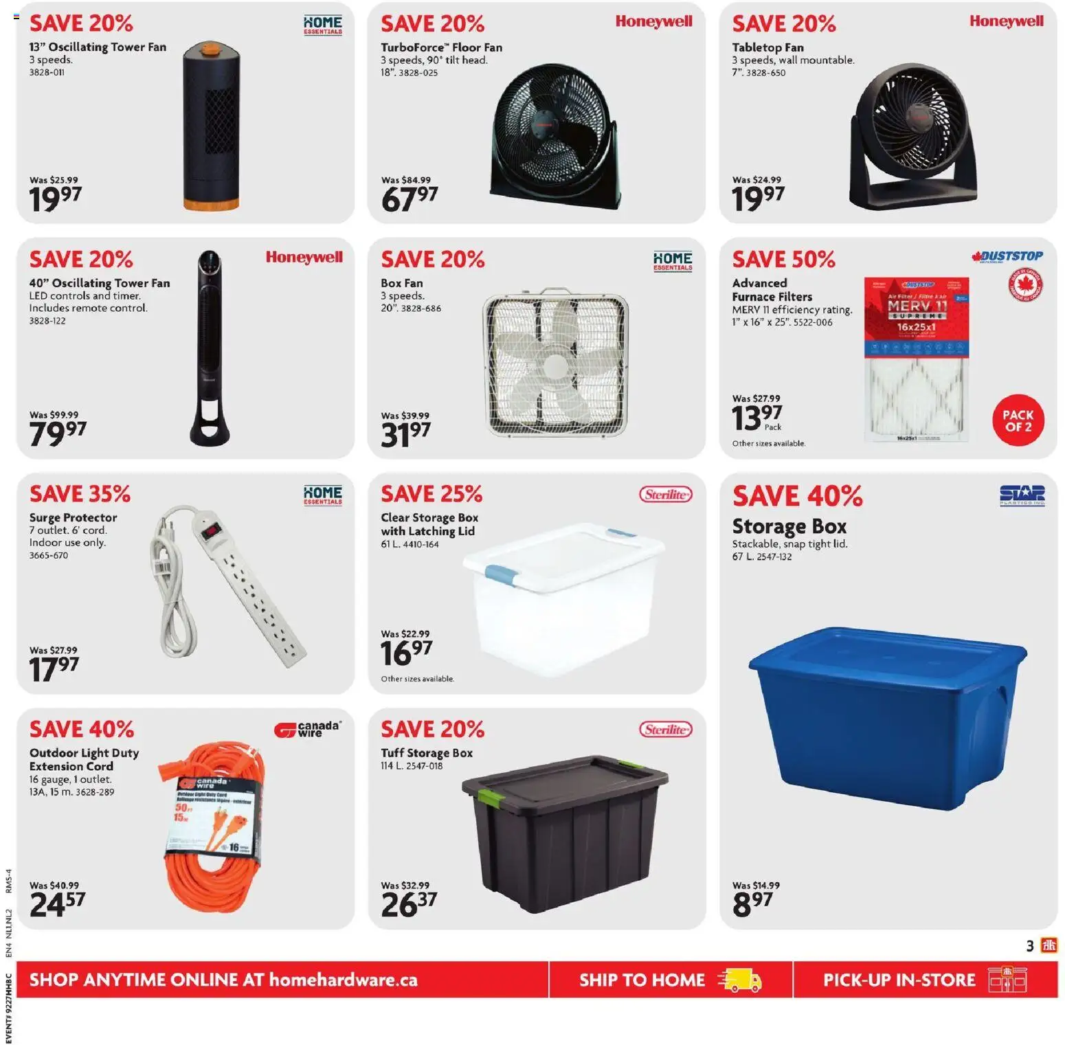 Home Hardware flyer valid from Jul 2, 2026 | Page: 4 | Products: Fan, Box