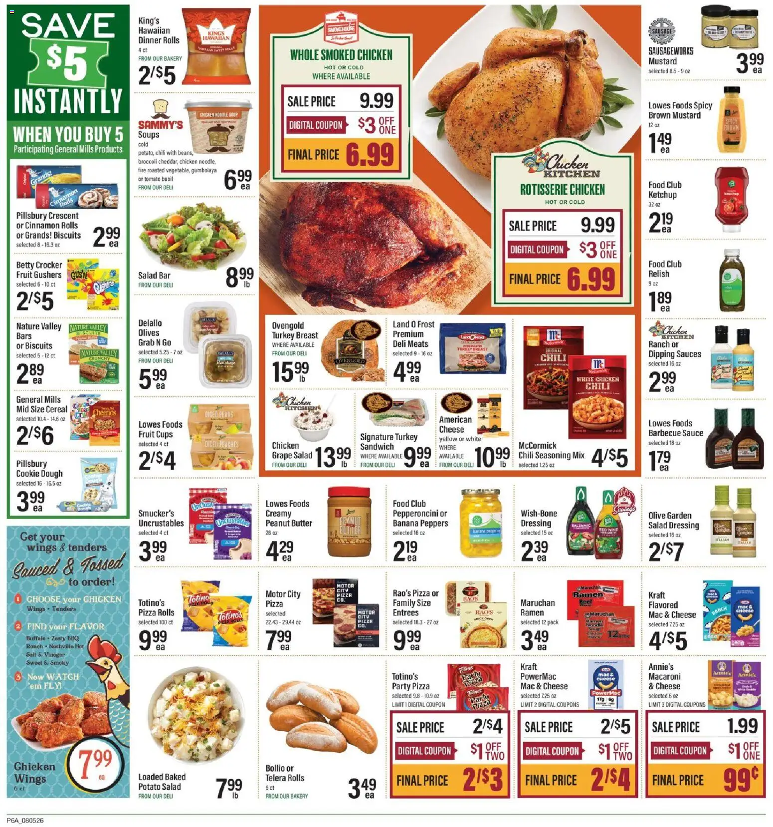 Lowes Foods Weekly Ad - valid from 08/05/2026 | Page: 10 | Products: Vinegar, Ketchup, Salad, Watch