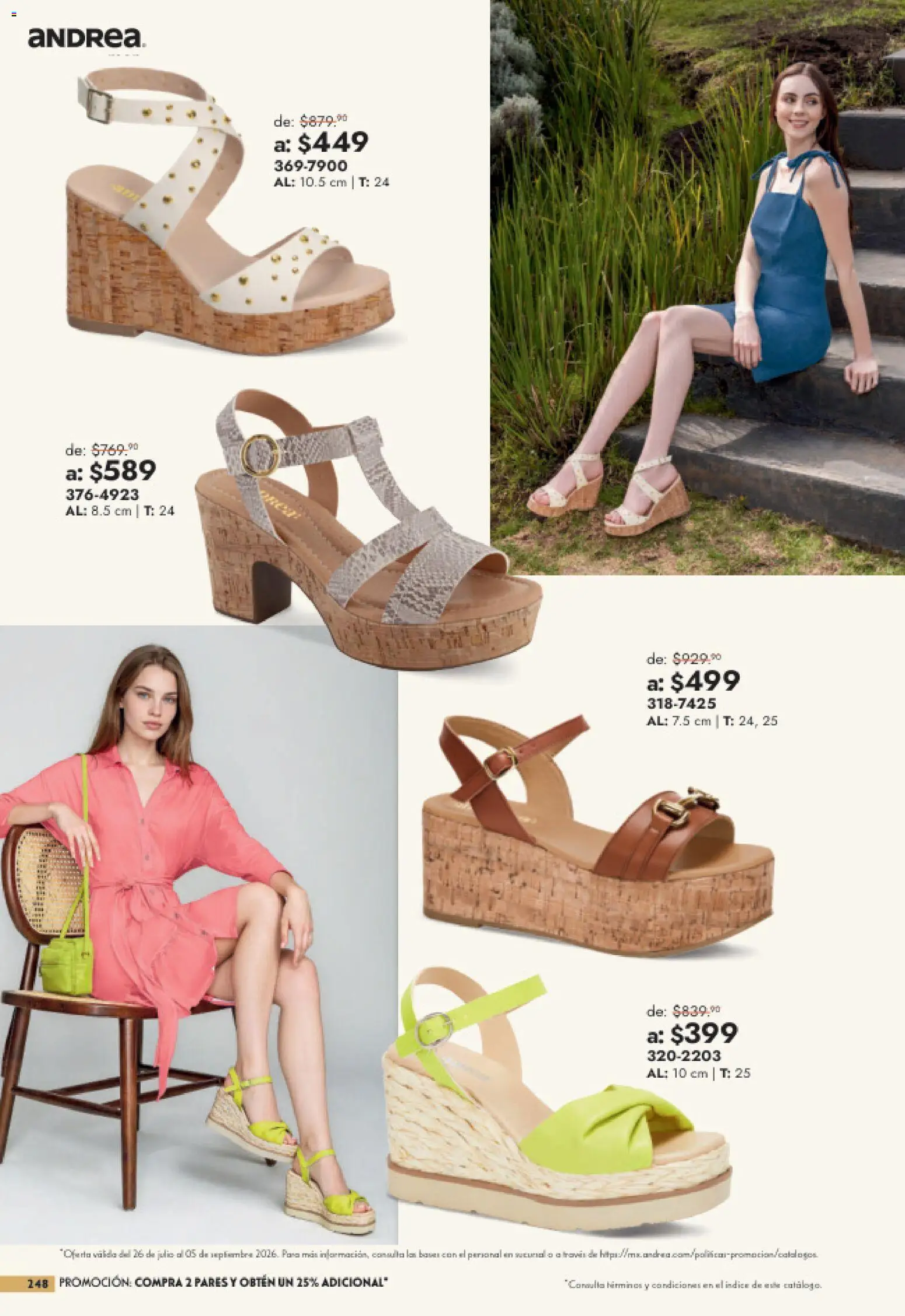 Nuevas ofertas de Andrea válidas en toda la República Mexicana desde el 26/07/2026. ¡Encuentra las mejores ofertas en Andrea catálogo Outlet! | Página: 248