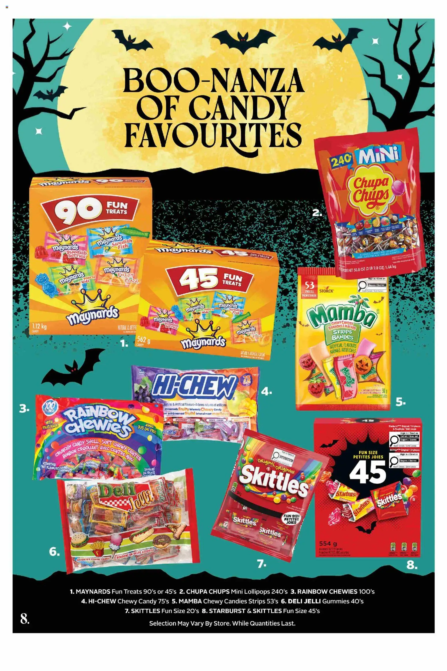 Rexall flyer valid from Sep 18, 2026 | Page: 8 | Products: Fish, Candies, Lollipops, Juice
