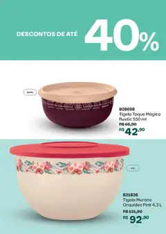 Tupperware catálogo Vitrine 09 - Pré-Visualização do folheto da loja Tupperware, válido de 01/09/2026 | Página: 63 | Produtos: Orquídea, Tigela