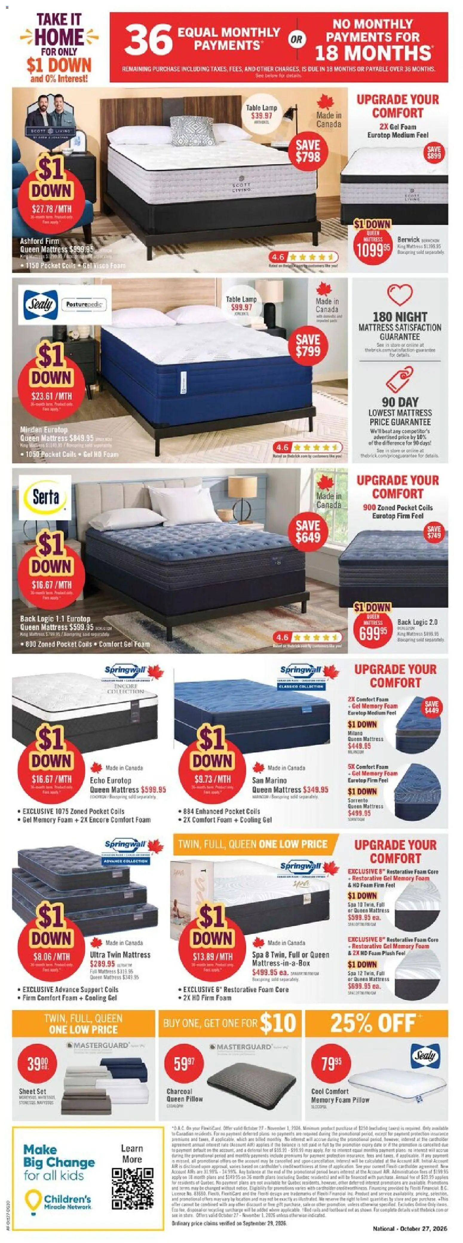The Brick flyer valid from Oct 27, 2026 | Page: 3