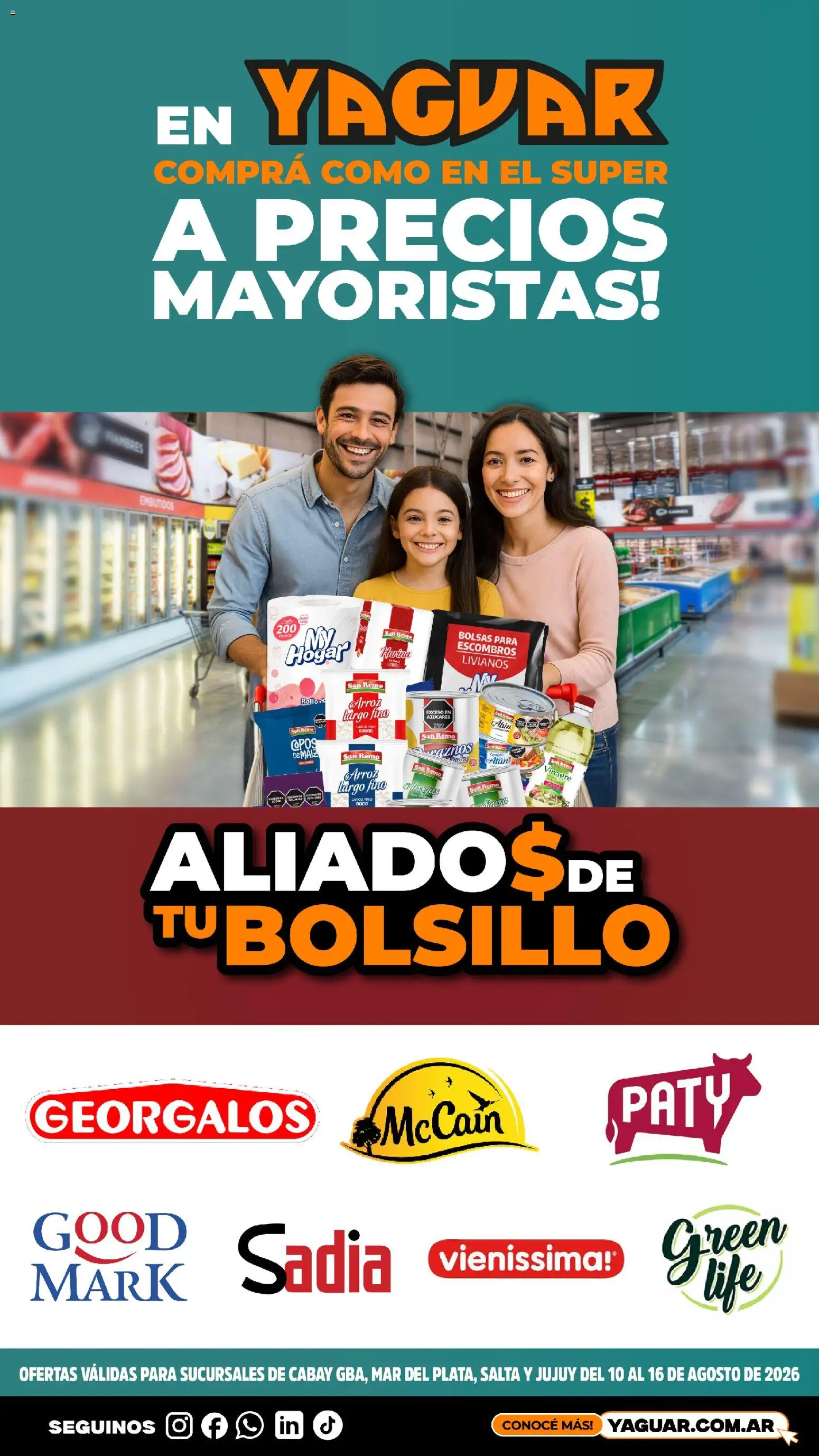 Yaguar - Aliados De Tu Bolsillo Parque Chacabuco │ válido desde el 10/08/2026 | Página: 1