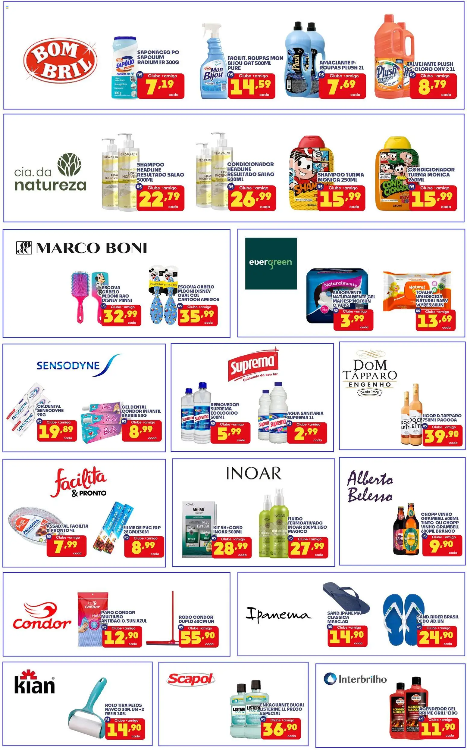 Boa Supermercados Folheto - válido de 23/07/2026 | Página: 13 | Produtos: Shampoo, Grill, Saponáceo, Água sanitária