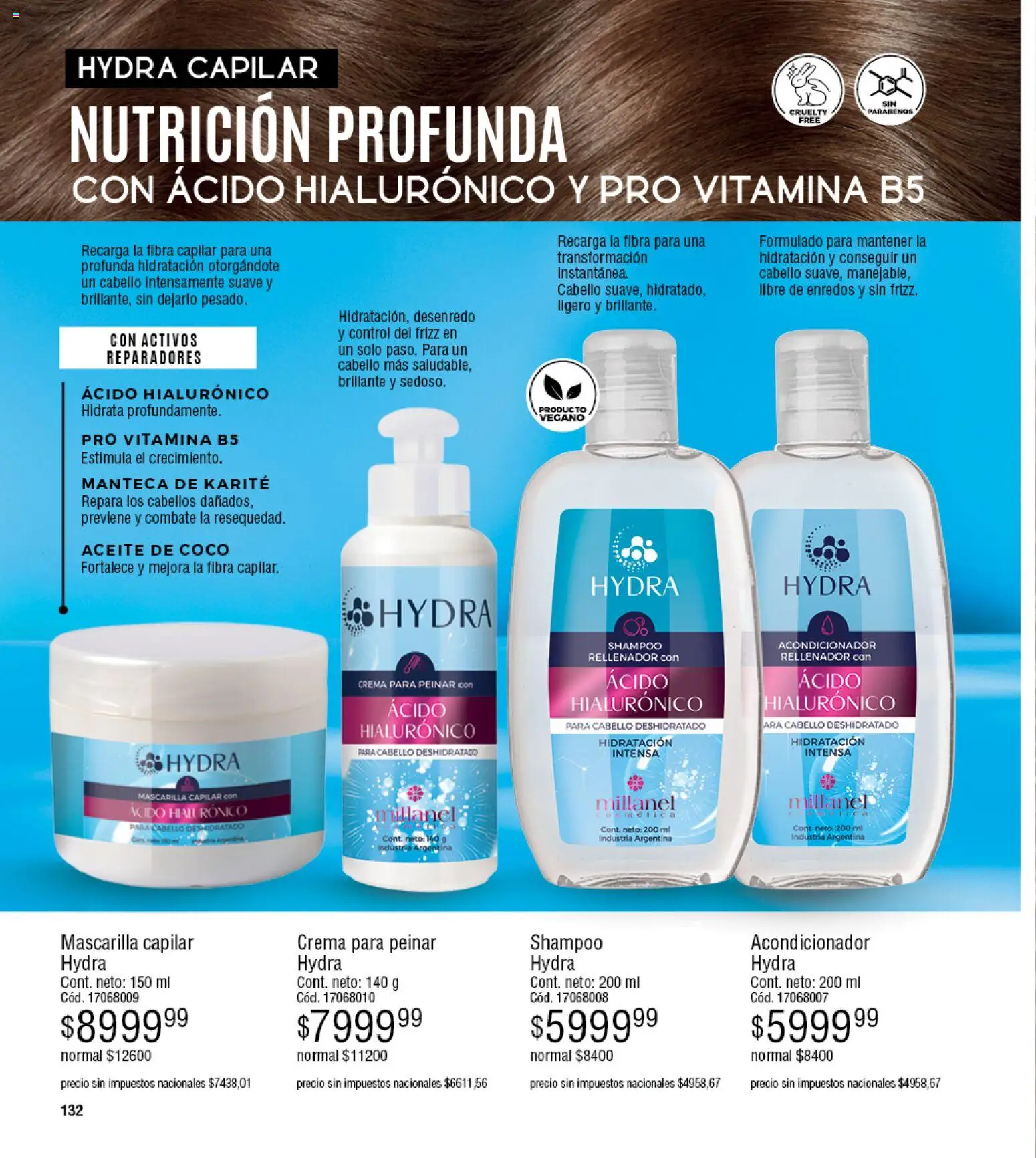 Millanel - Catálogo │ válido desde el 30/03/2026 | Página: 132 | Productos: Coco, Aceite, Shampoo, Crema