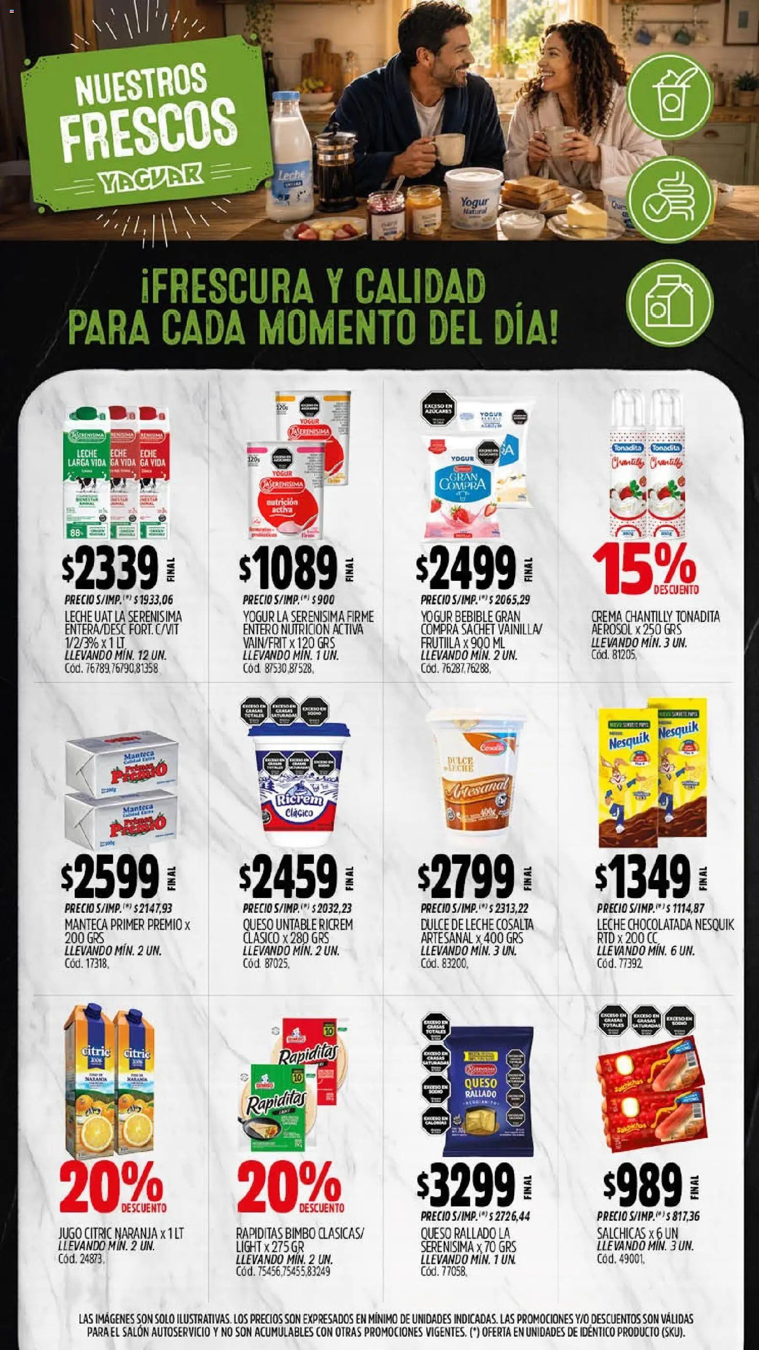 Yaguar - Oferta Semanal Salta │ válido desde el 07/09/2026 | Página: 10 | Productos: Untable, Dulce de leche, Queso, Chocolatada