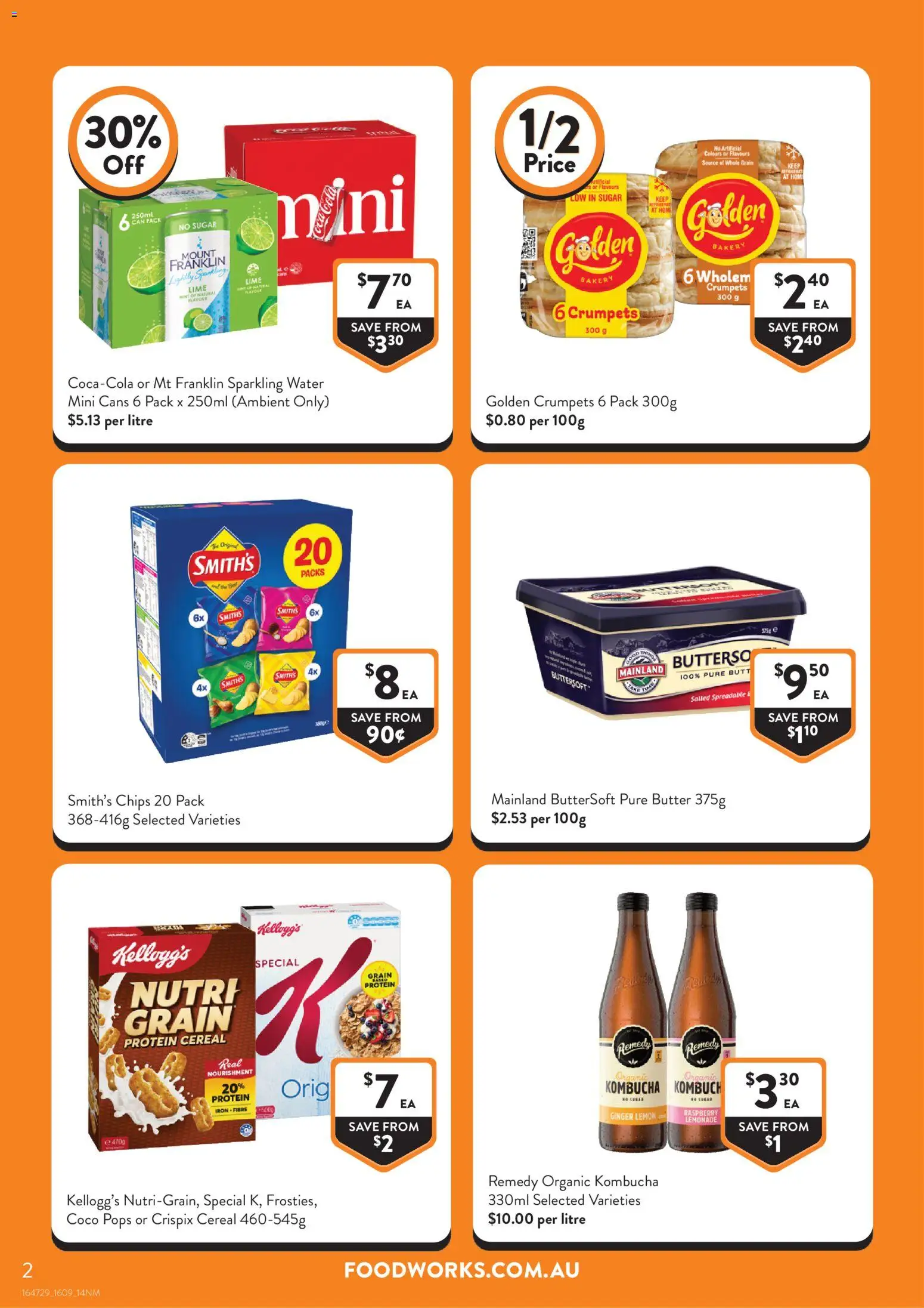 Foodworks catalogue - valid from 16/09/2026 | Page: 2 | Products: Butter, Protein, Lime, Lemonade