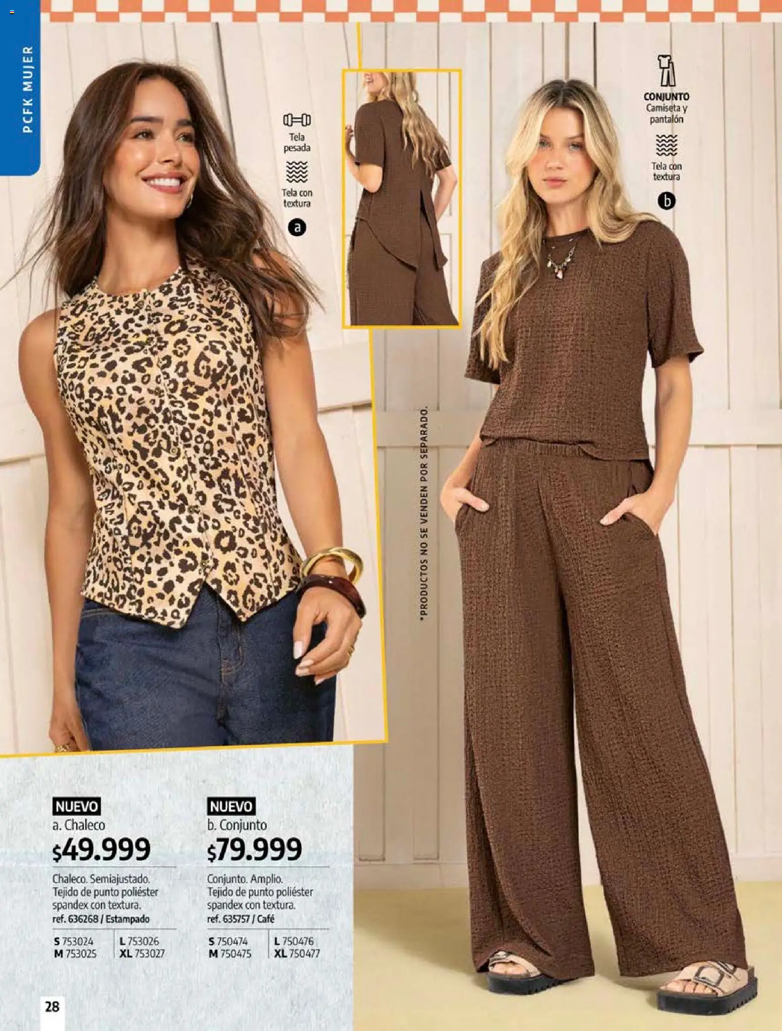 Pacifika revista - valida desde el 18/09/2026 | Página: 28 | Productos: Camiseta, Conjunto, Chaleco, Café