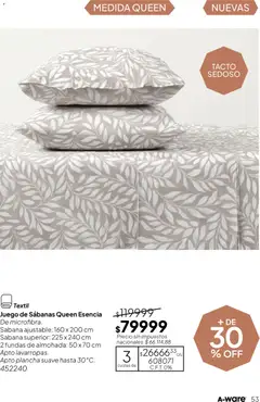 Vista previa Tupperware Folleto válido desde el 04/08/2026 | Página: 55 | Productos: Sábana ajustable, Sabanas, Almohada, Plancha