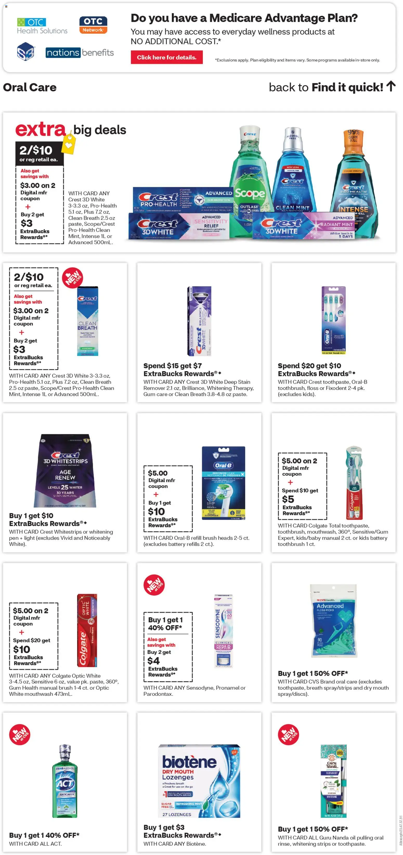 CVS Pharmacy Weekly Ad - valid from 19.04.2026 | Page: 15 | Products: Battery, Brush, Toothbrush, Sugar