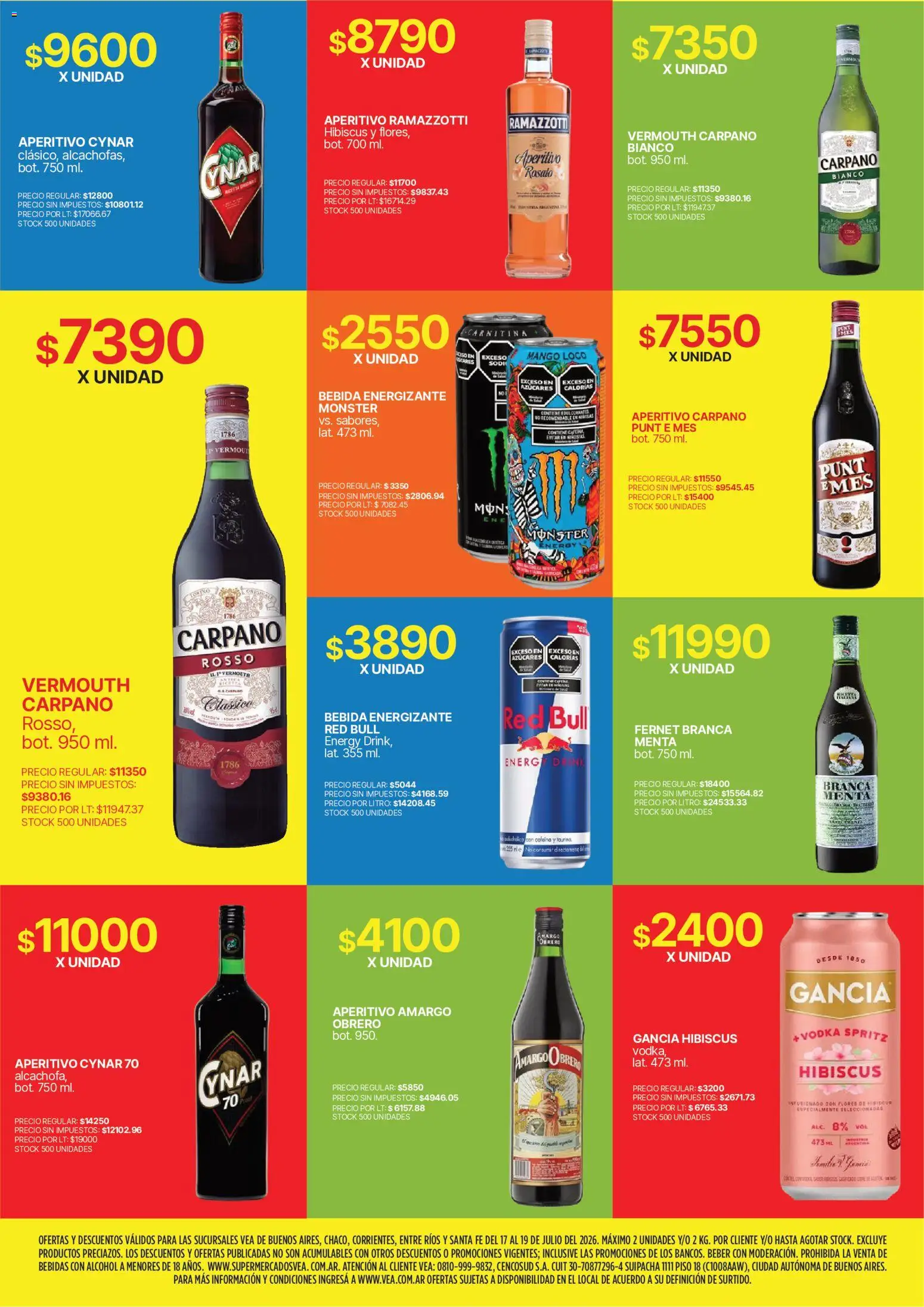 Vea - Fin de semana de ahorro | BA Nea │ válido desde el 17/07/2026 | Página: 9 | Productos: Vodka, Fernet, Mango