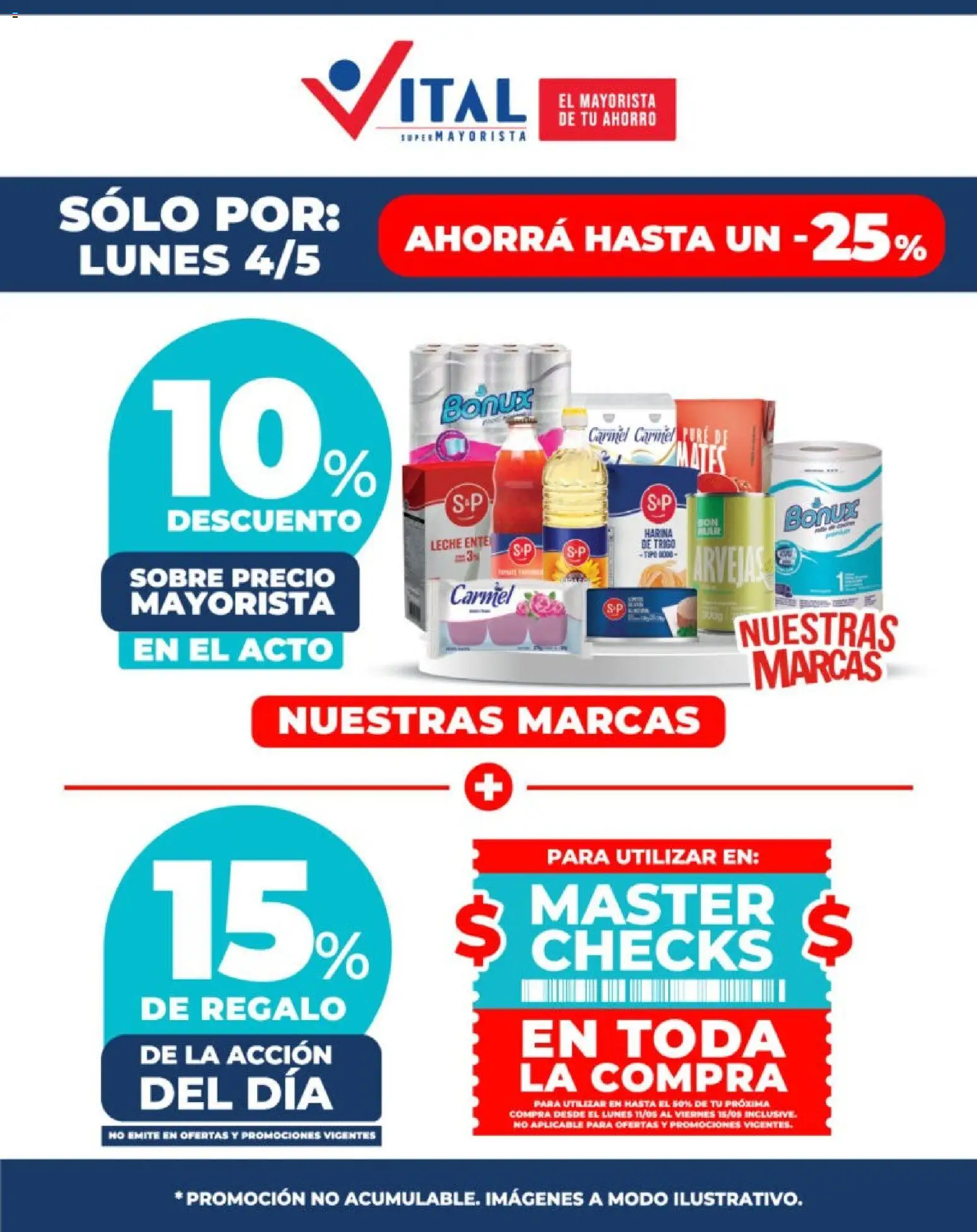 Vital - Aprovechá │ válido desde el 04.05.2026 | Página: 3 | Productos: Sobre, Harina, Arvejas, Leche