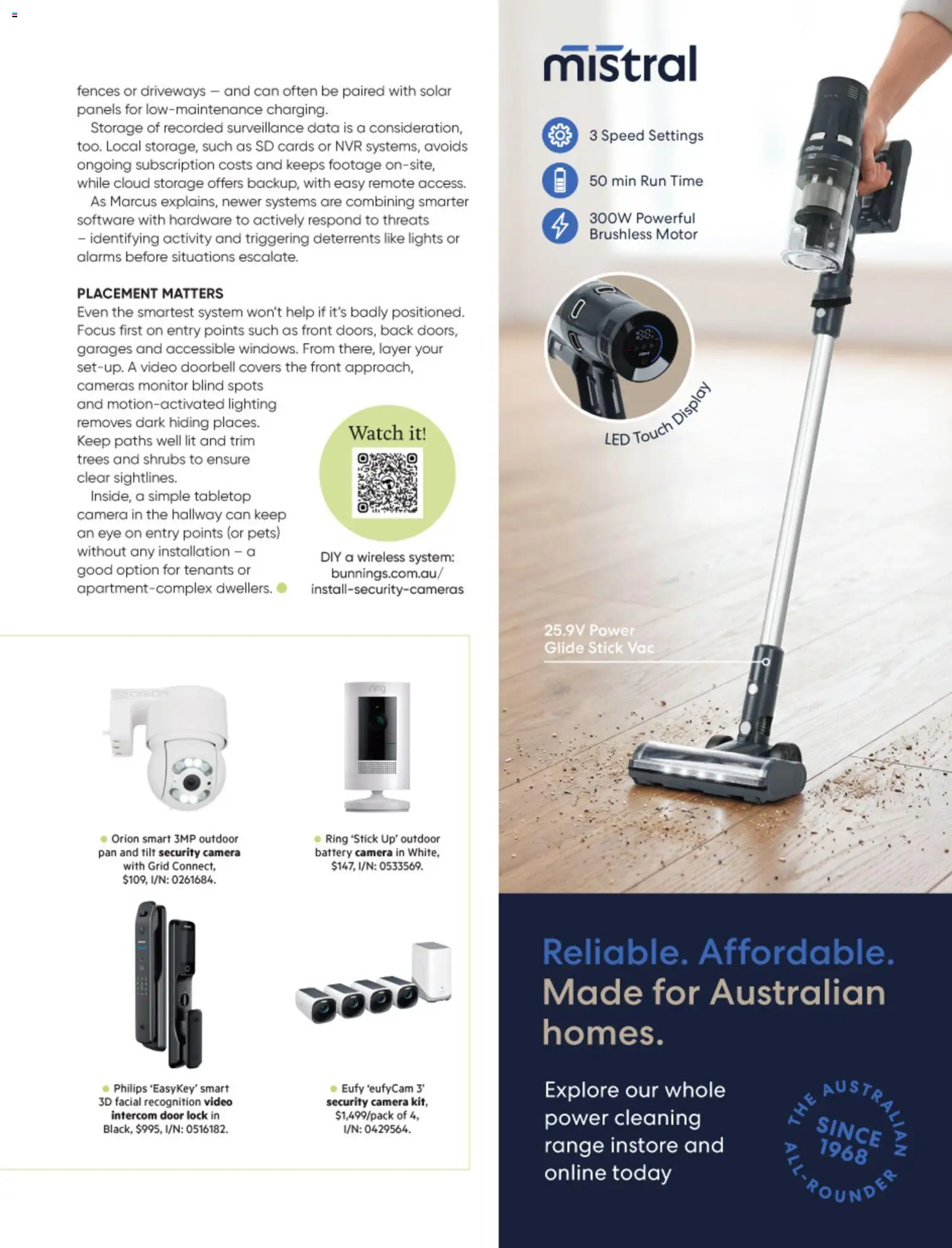 Bunnings Warehouse catalogue - valid from 01/08/2026 | Page: 65 | Products: Door, Battery, Lighting, Video
