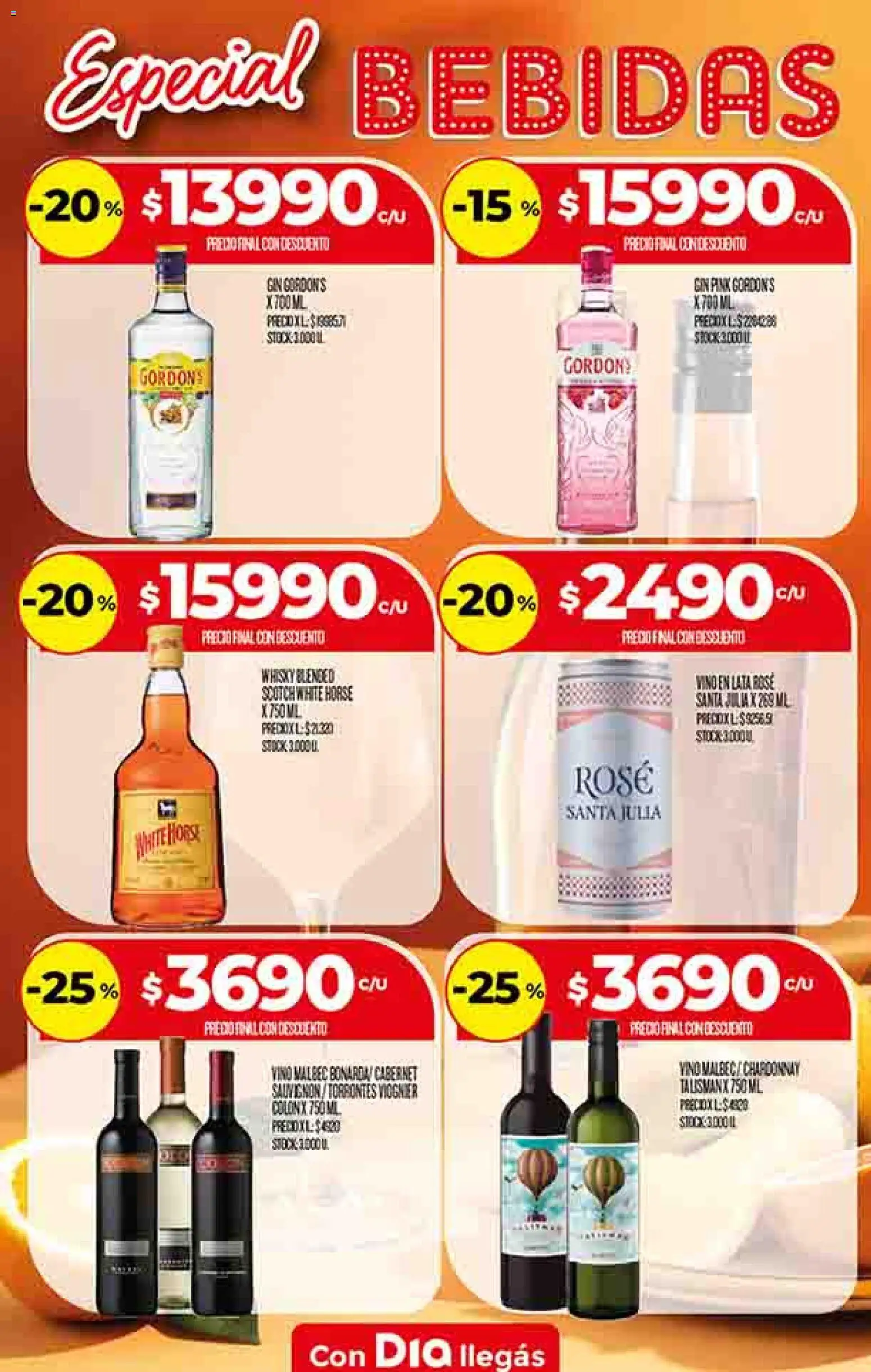 Supermercado DIA Ofertas │ válido desde el 13.05.2026 | Página: 22 | Productos: Whisky, Gin, Vino