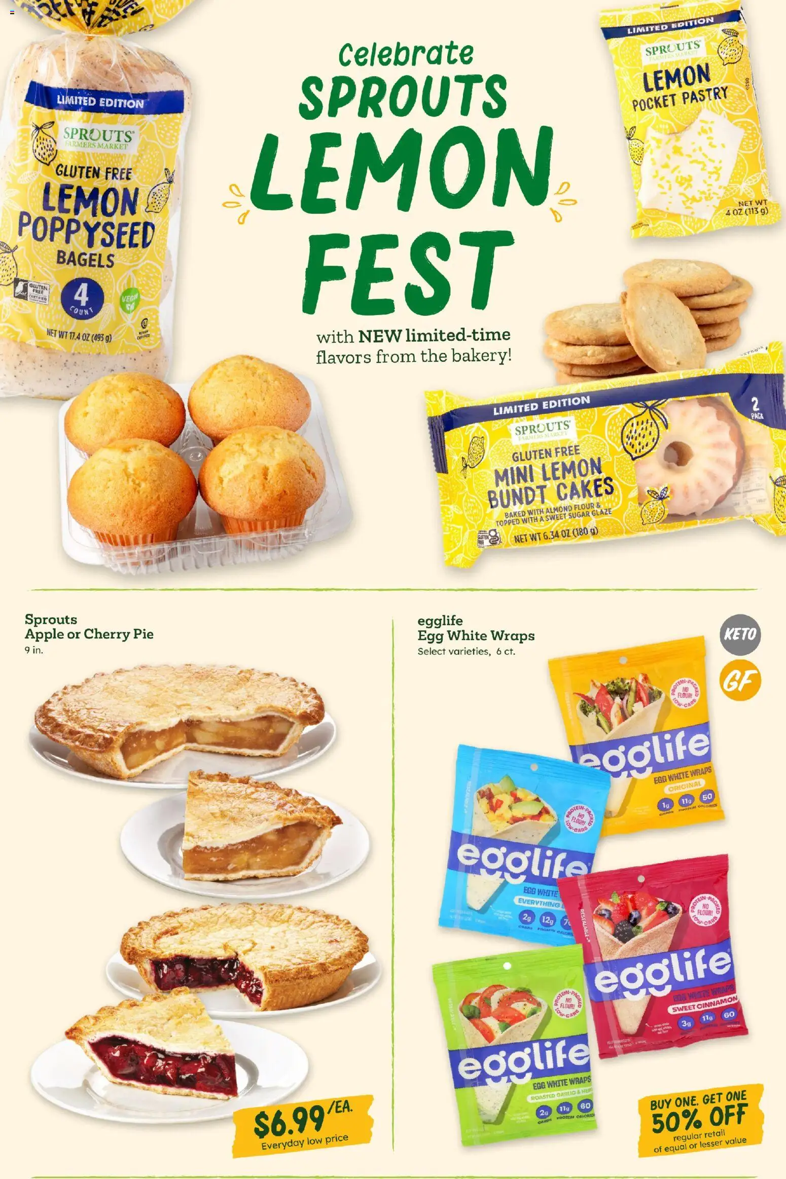 Sprouts Monthly Ad - valid from 27.05.2026 | Page: 27 | Products: Bakery, Sugar, Garlic, Cherry Pie
