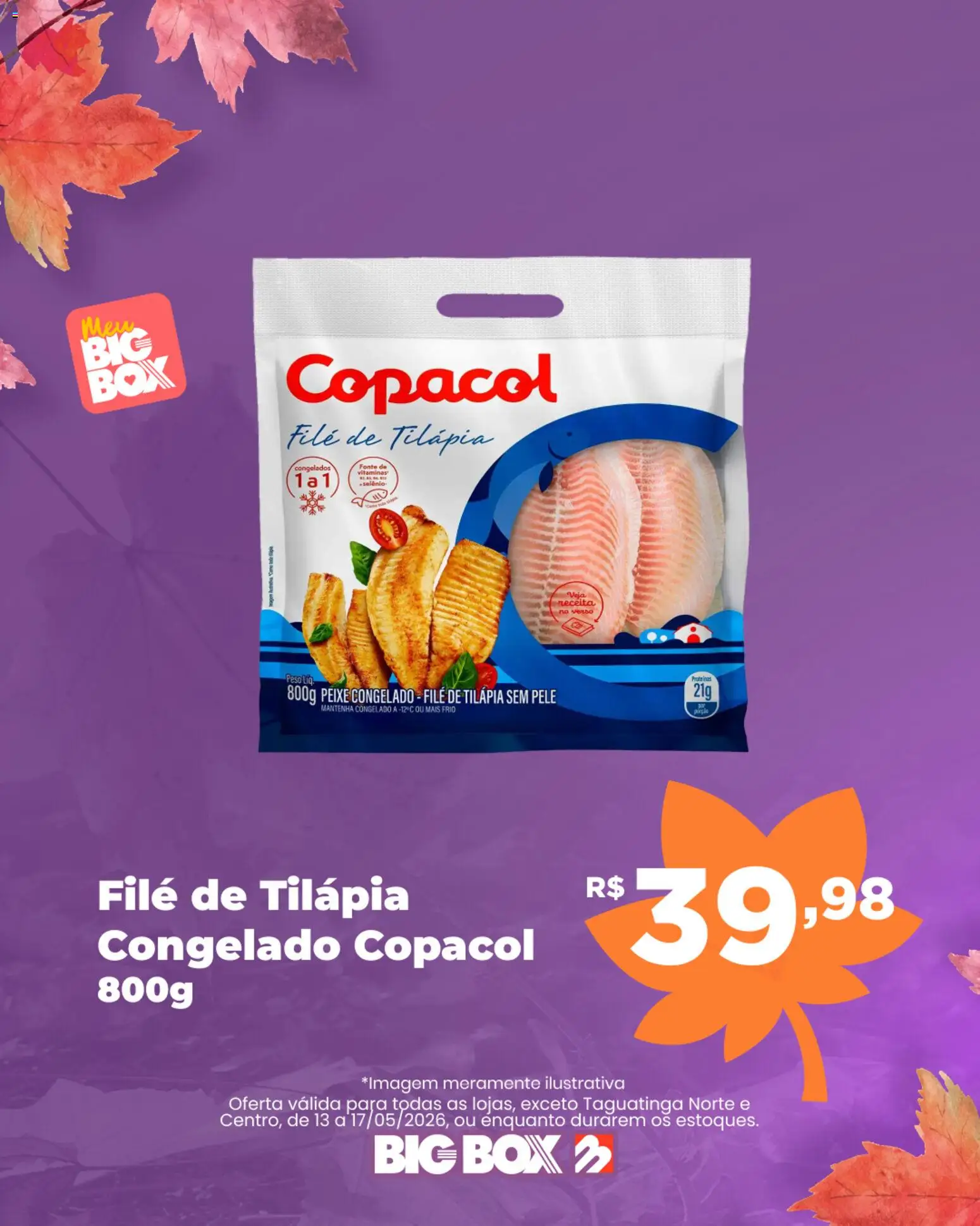 Big Box Folheto - válido de 13.05.2026 | Página: 2 | Produtos: Tilápia, Peixe, Filé de tilápia