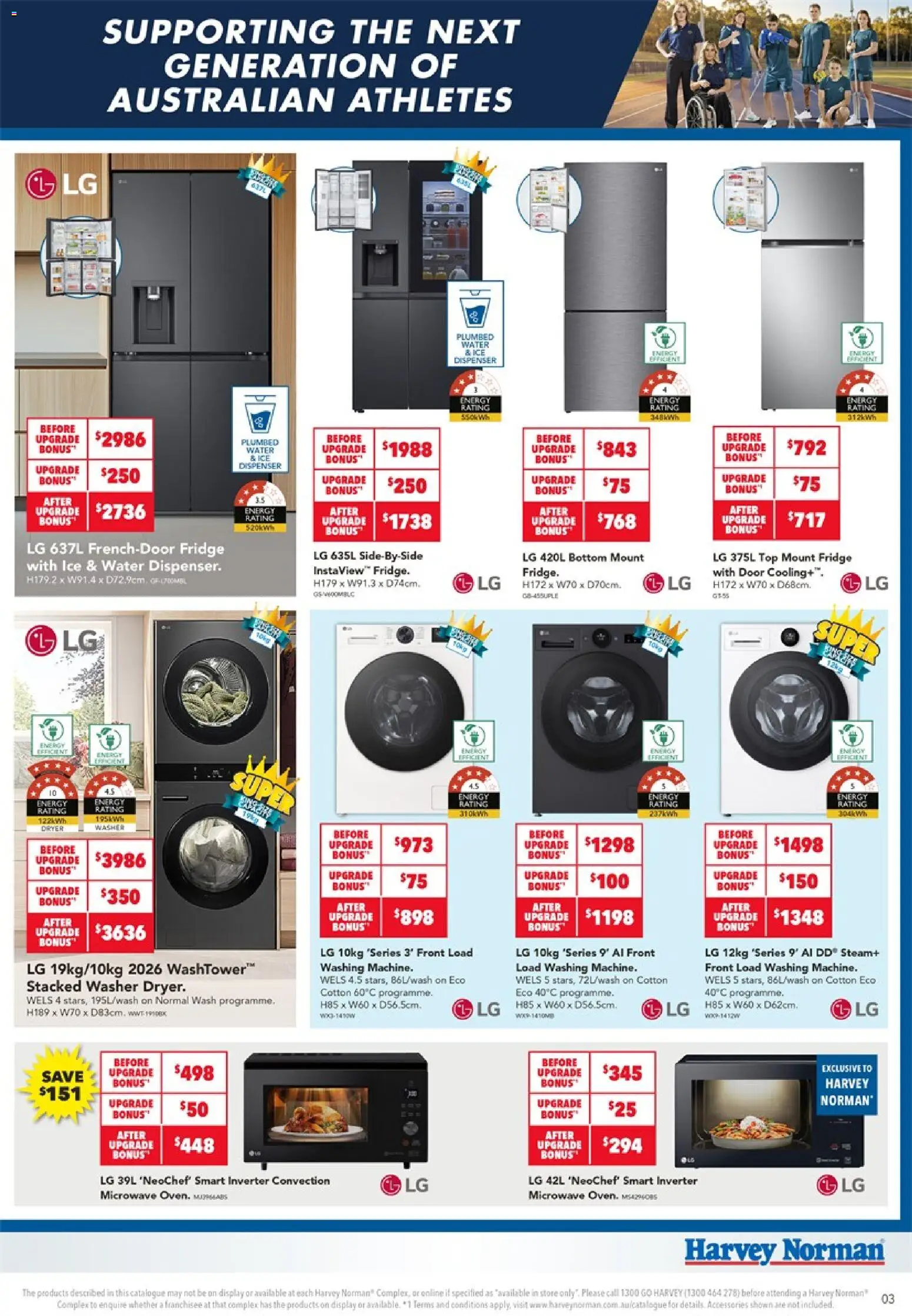 Harvey Norman catalogue - valid from 23/07/2026 | Page: 3 | Products: Door, Water, Fridge, Dryer