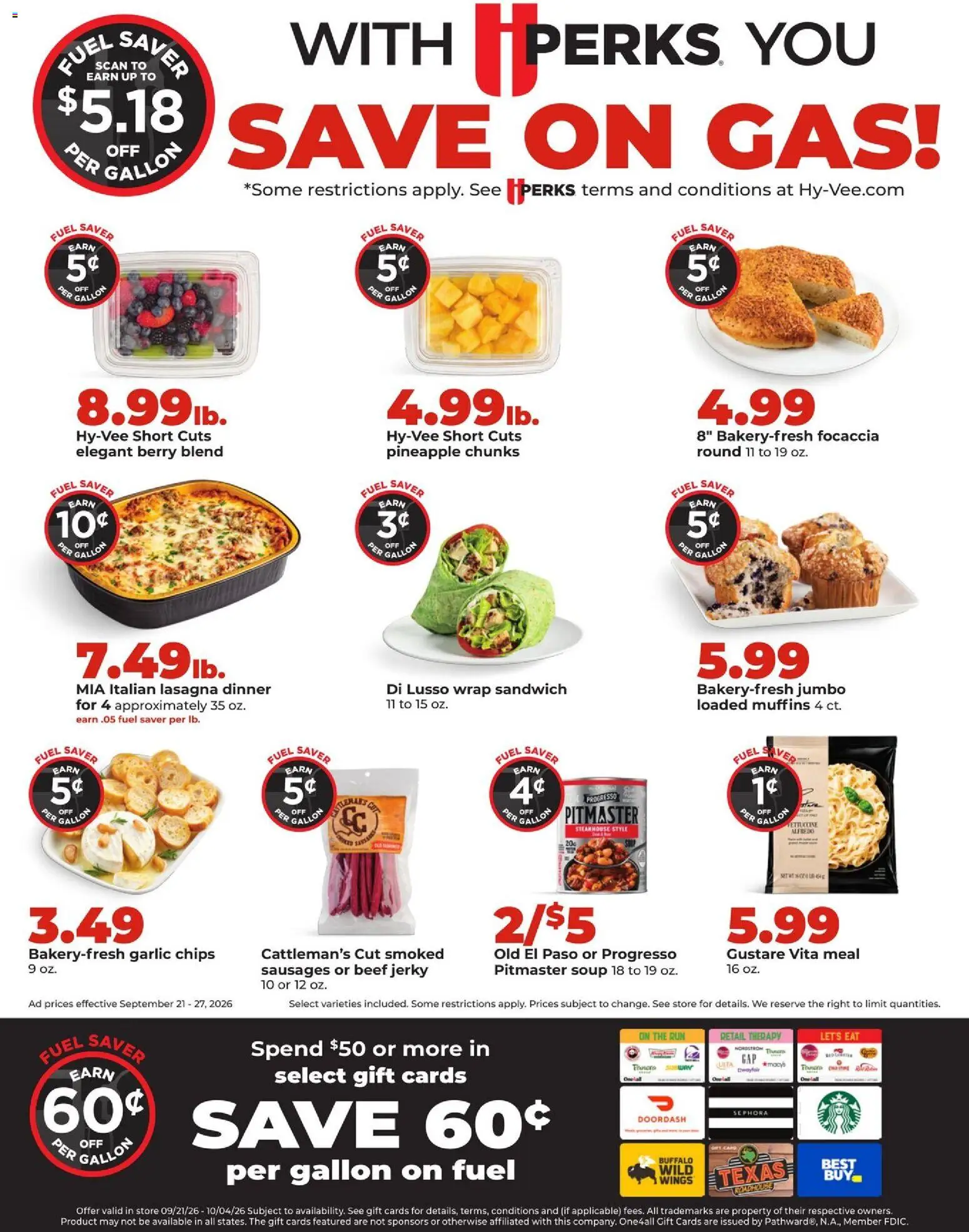 HyVee Weekly Ad - valid from 09/21/2026 | Page: 8 | Products: Jerky, Sausages, Chips, Garlic