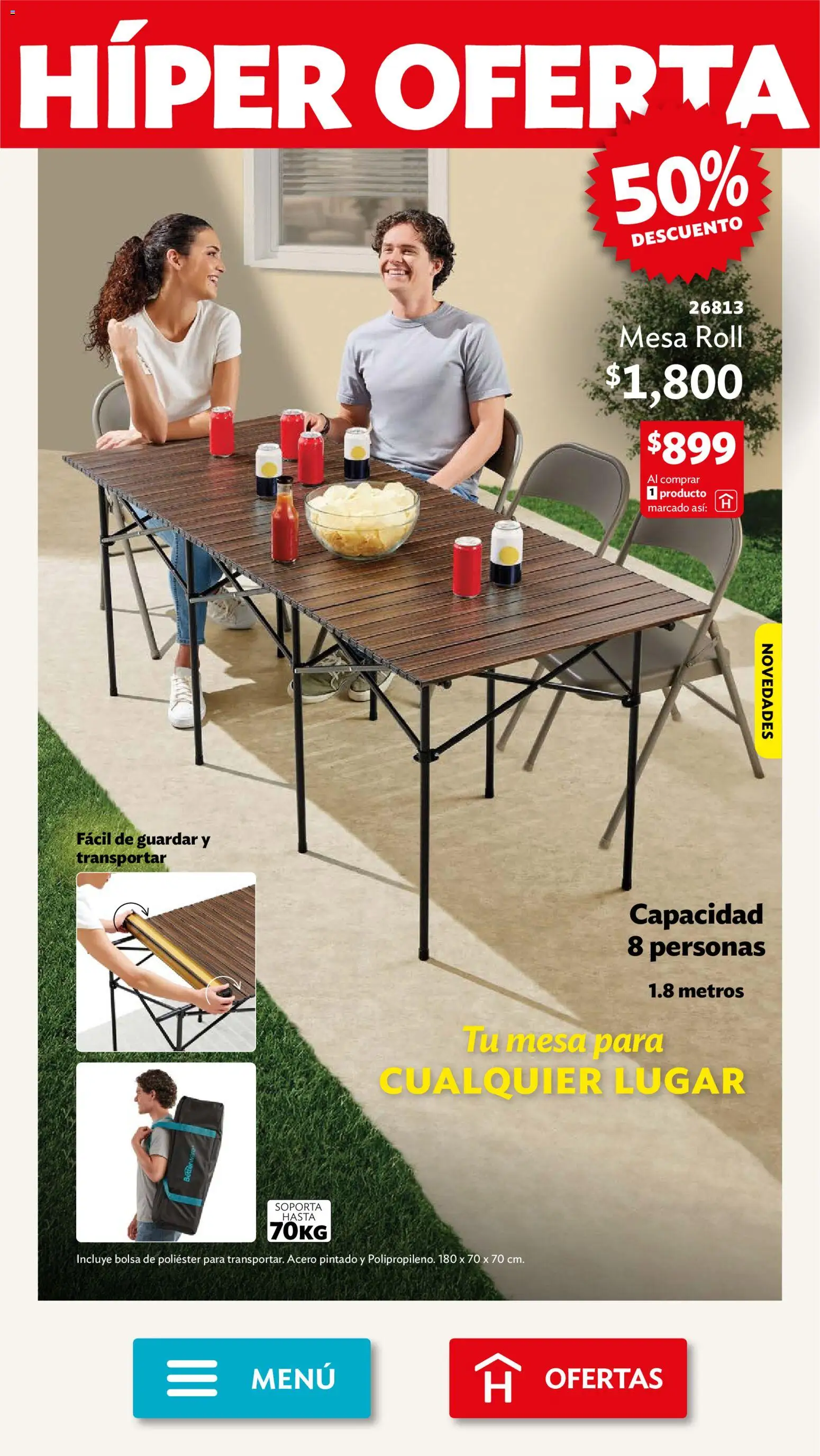 Nuevas ofertas de Betterware válidas en toda la República Mexicana desde el 29/06/2026. ¡Encuentra las mejores ofertas en Betterware campaña 7 2026! | Página: 7 | Productos: Bolsa, Mesa