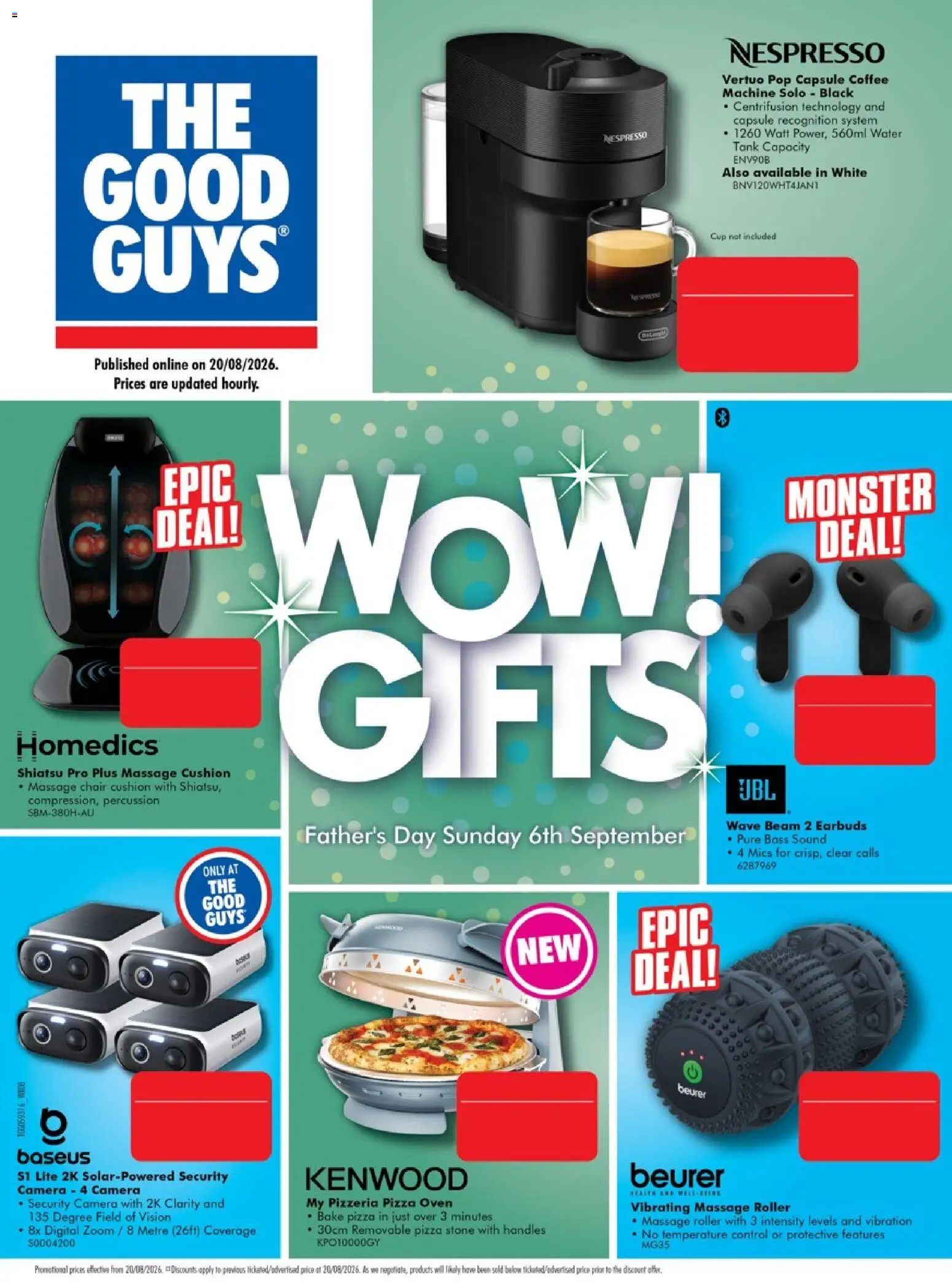 The Good Guys catalogue - valid from 18/08/2026 | Page: 25 | Products: Cushion, Pizza, Massage chair, Camera