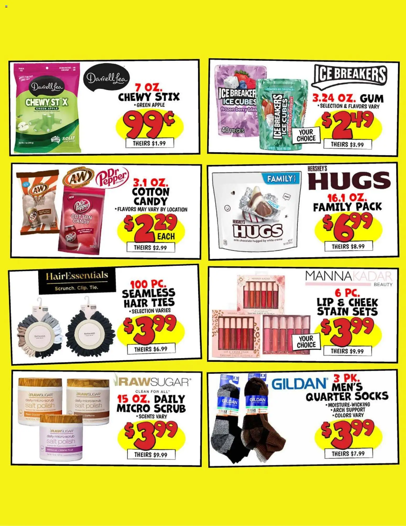 Ollie's Weekly Ad - valid from 04.06.2026 | Page: 3 | Products: Milk, Chocolate, Socks, Pepper