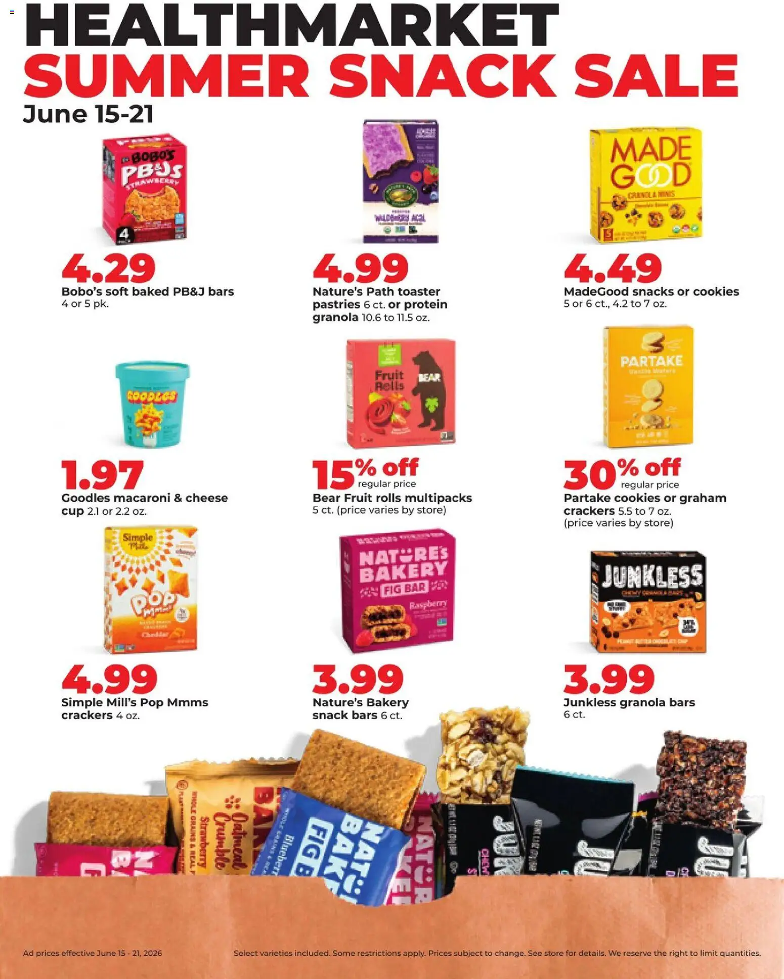 HyVee Weekly Ad - valid from 15.06.2026 | Page: 34 | Products: Toaster, Cheese, Cookies, Raspberry
