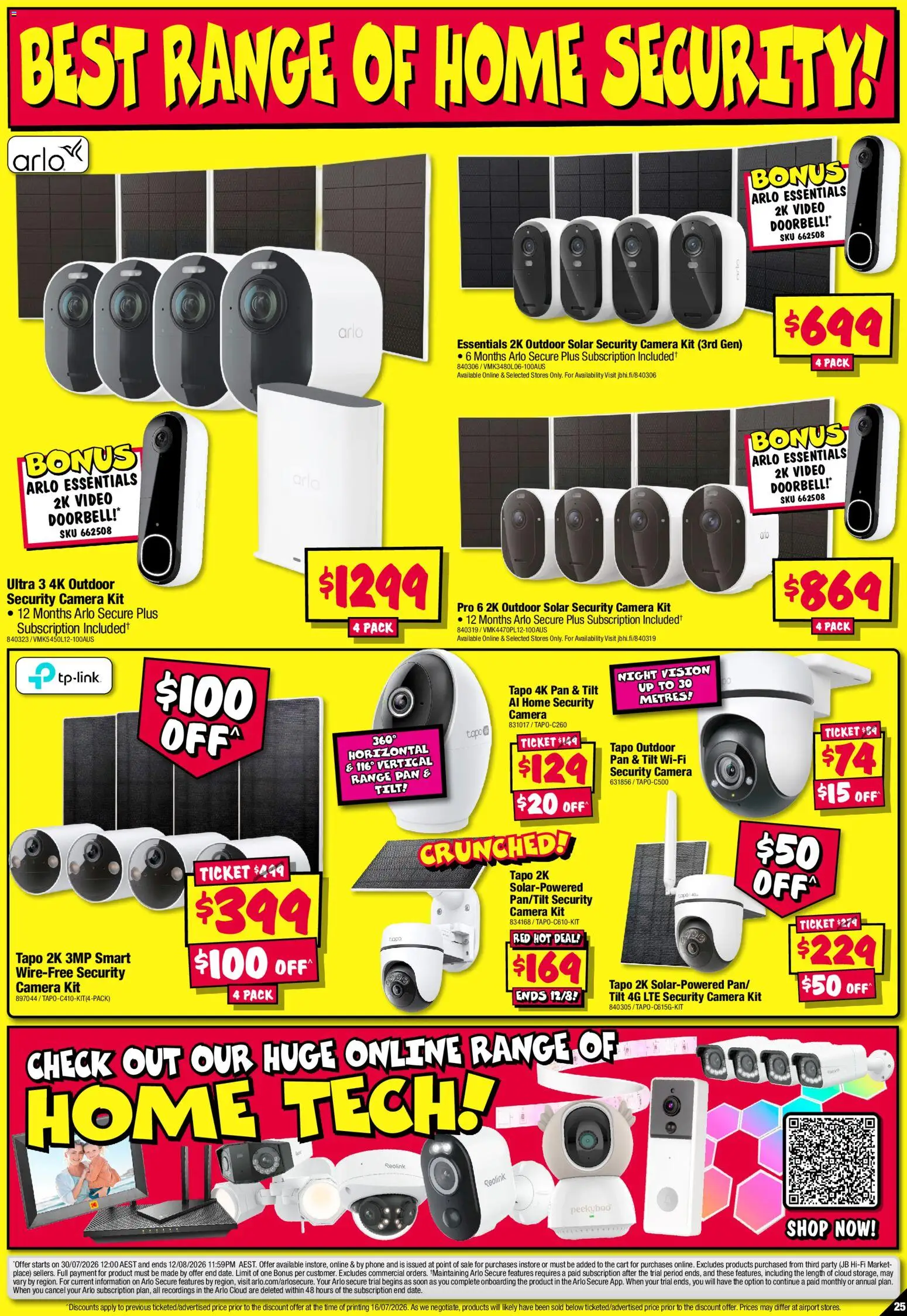 JB Hi-Fi catalogue - valid from 30/07/2026 | Page: 25 | Products: Cart, Phone, Doorbell, Camera