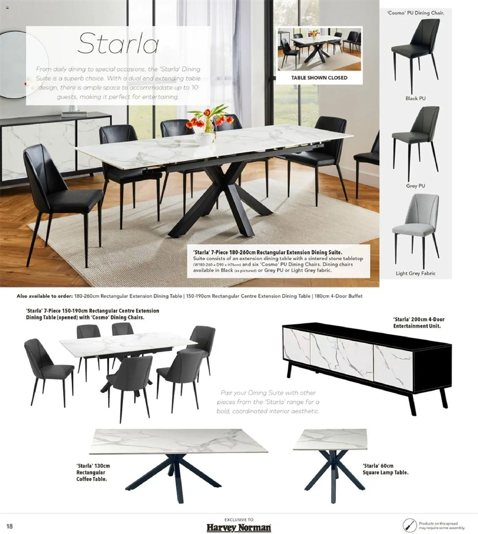 Harvey Norman catalogue - valid from 12.02.2026 | Page: 18 | Products: Table, Lamp, Light, Suite