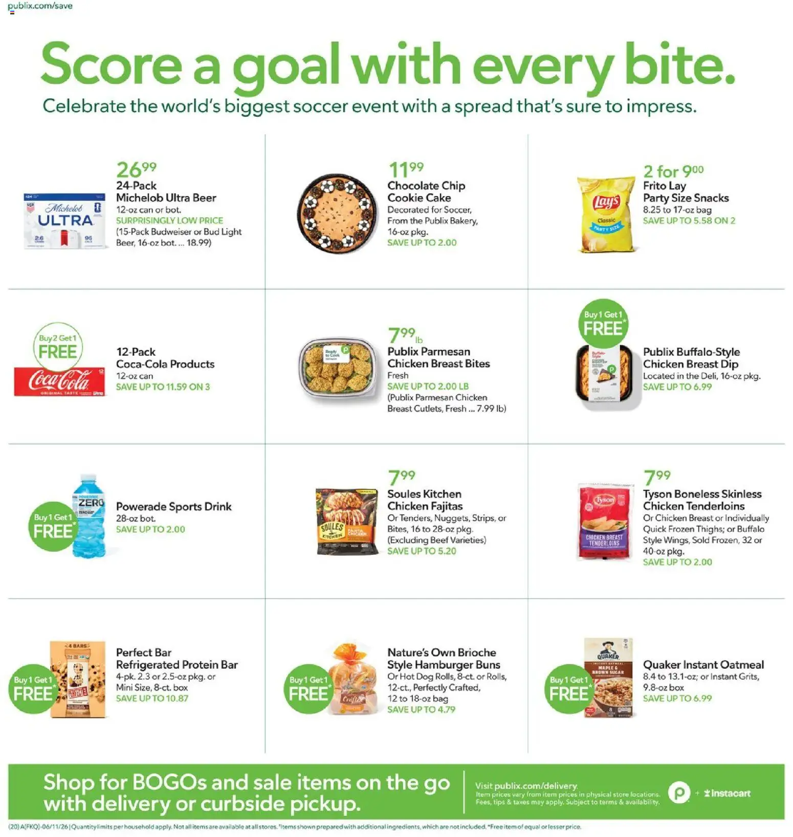 Publix Weekly Ad - valid from 10.06.2026 | Page: 20 | Products: Chocolate, Beer, Beef, Sugar