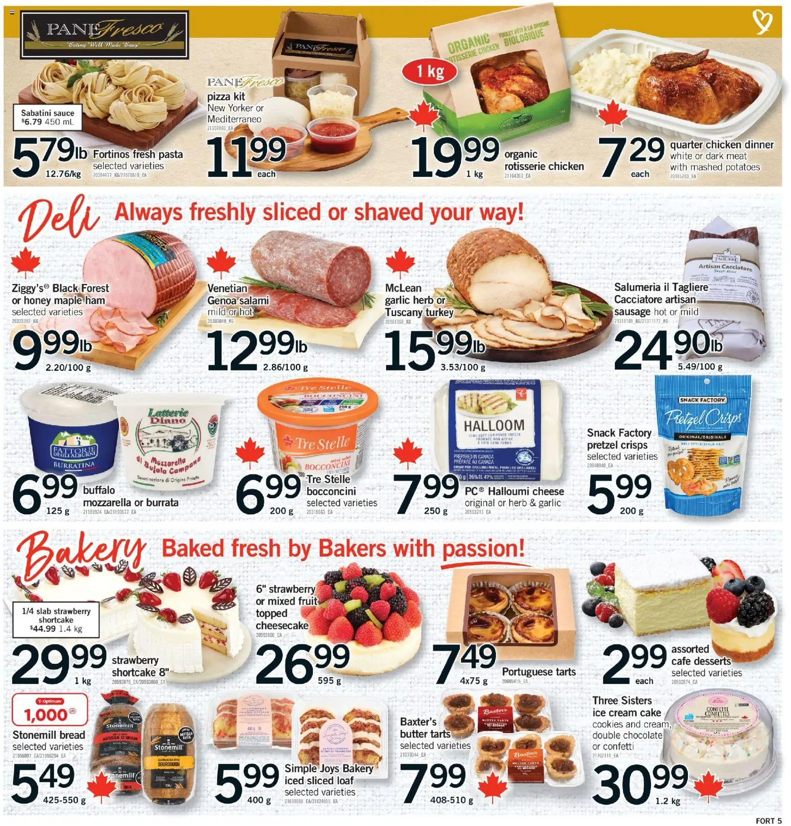 Fortinos flyer valid from 14.05.2026 | Page: 6 | Products: Cream, Cookies, Cheese, Pizza