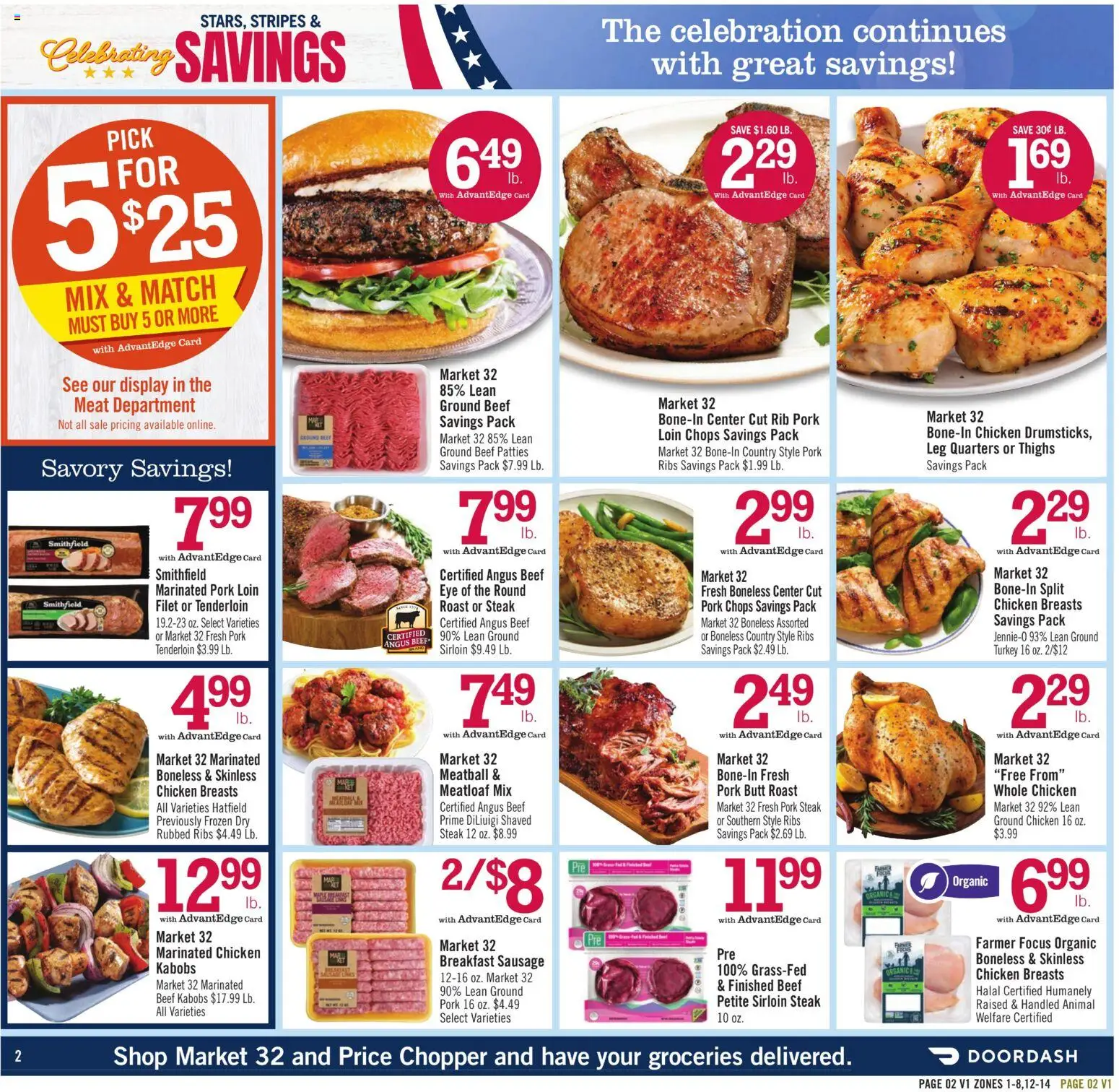 Price Chopper Weekly Ad - valid from 07/26/2026 | Page: 2 | Products: Pork, Beef, Sausage