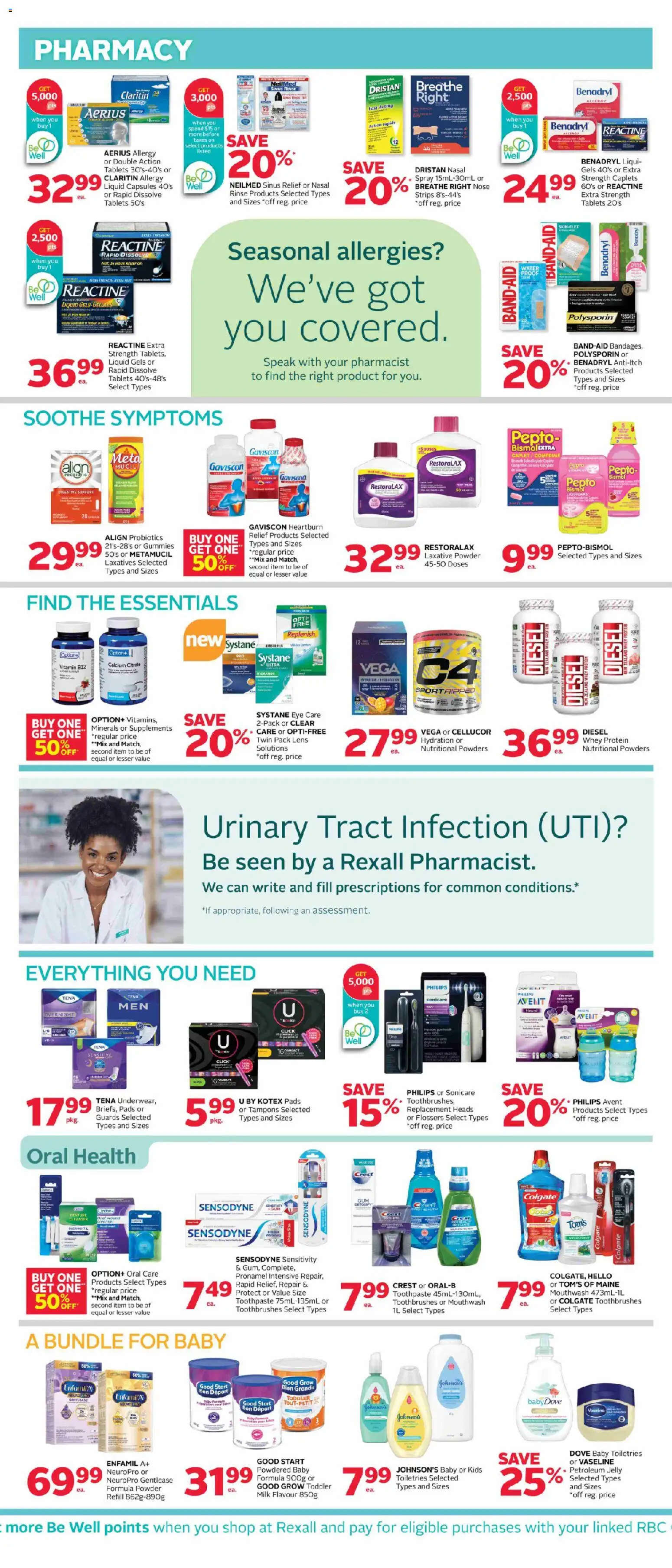 Rexall flyer valid from Jul 17, 2026 | Page: 6 | Products: Powder, Probiotics, Strips, Milk