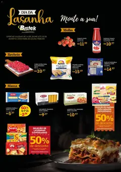 Bistek Supermercados ofertas Dia da lasanha - Pré-Visualização do folheto da loja Bistek Supermercados, válido de 24/07/2026