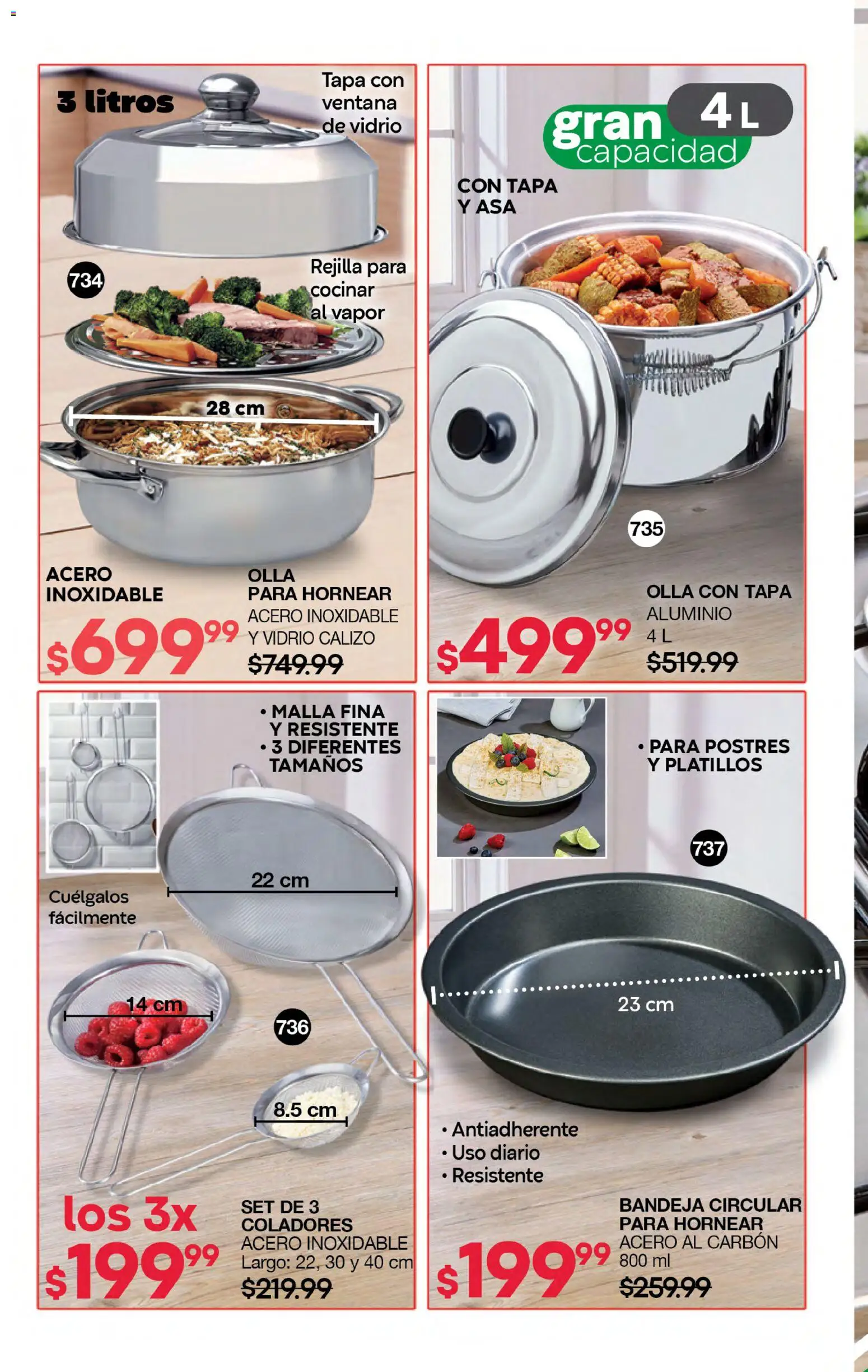 Nuevas ofertas de Fuller válidas en toda la República Mexicana desde el 05/08/2026. ¡Encuentra las mejores ofertas en Fuller campaña 9 2026! | Página: 210 | Productos: Bandeja, Rejilla, Malla, Olla