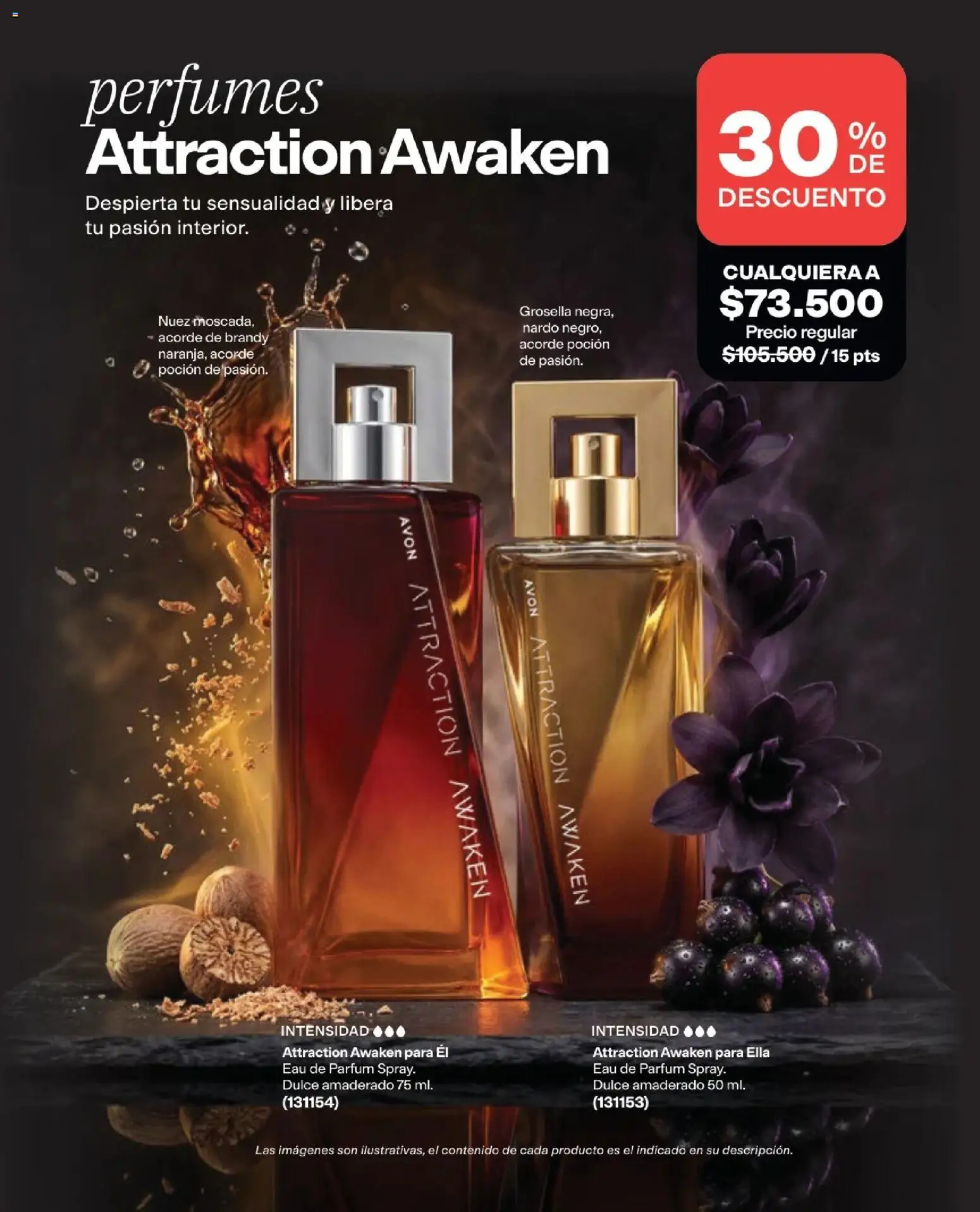 Avon revista - valida desde el 15/07/2026 | Página: 72 | Productos: Perfumes, Brandy, Nuez