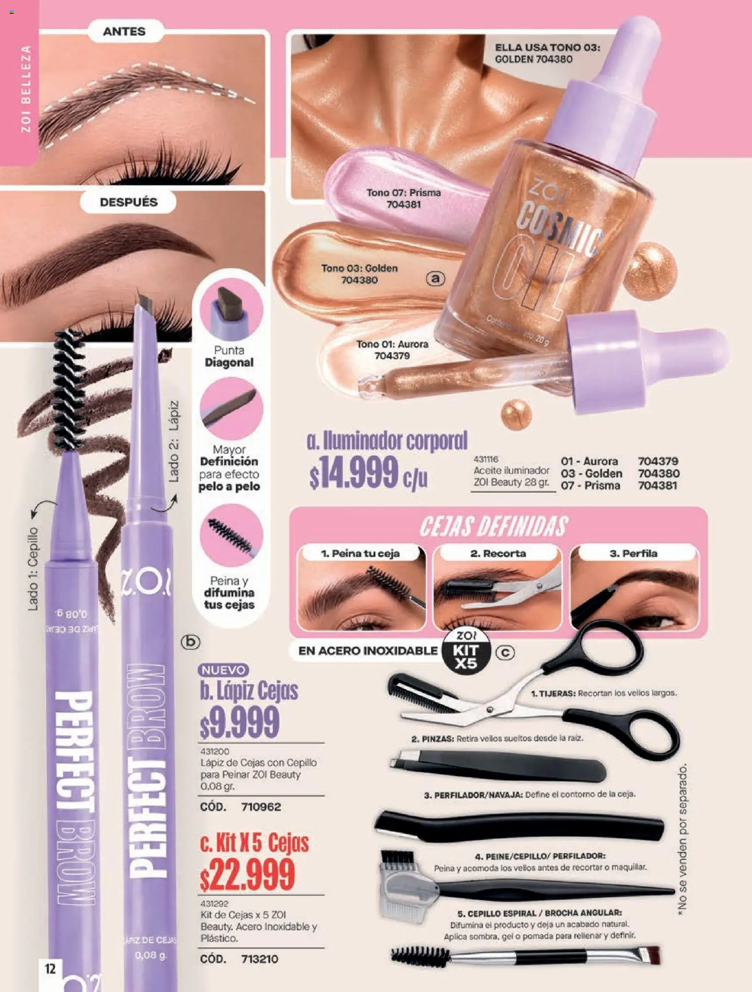 Pacifika revista - valida desde el 18/09/2026 | Página: 176 | Productos: Iluminador, Cepillo, Aceite, Perfilador