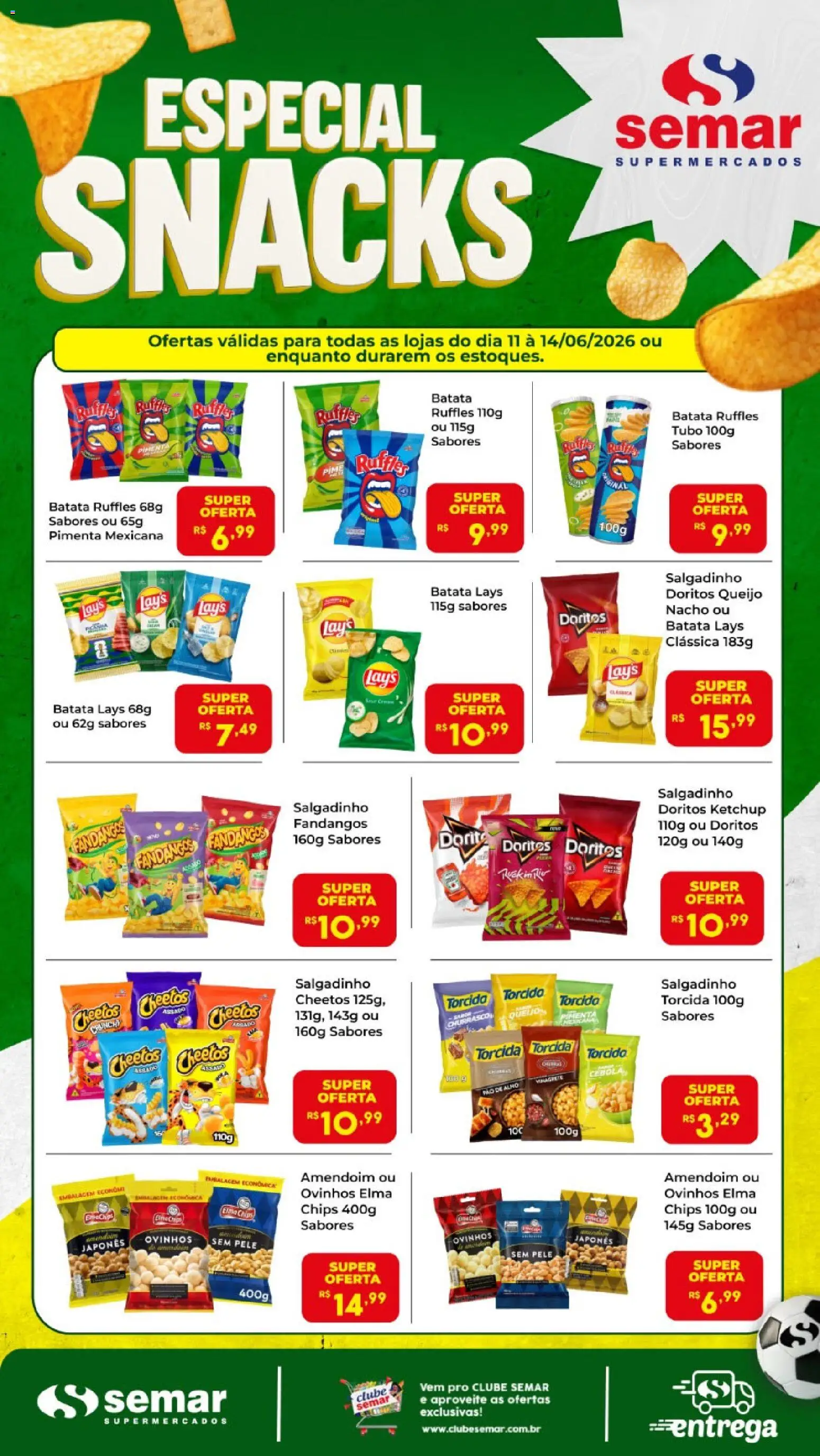 Semar Supermercado Folheto - válido de 11.06.2026 | Página: 1 | Produtos: Alho, Amendoim, Pimenta, Queijo