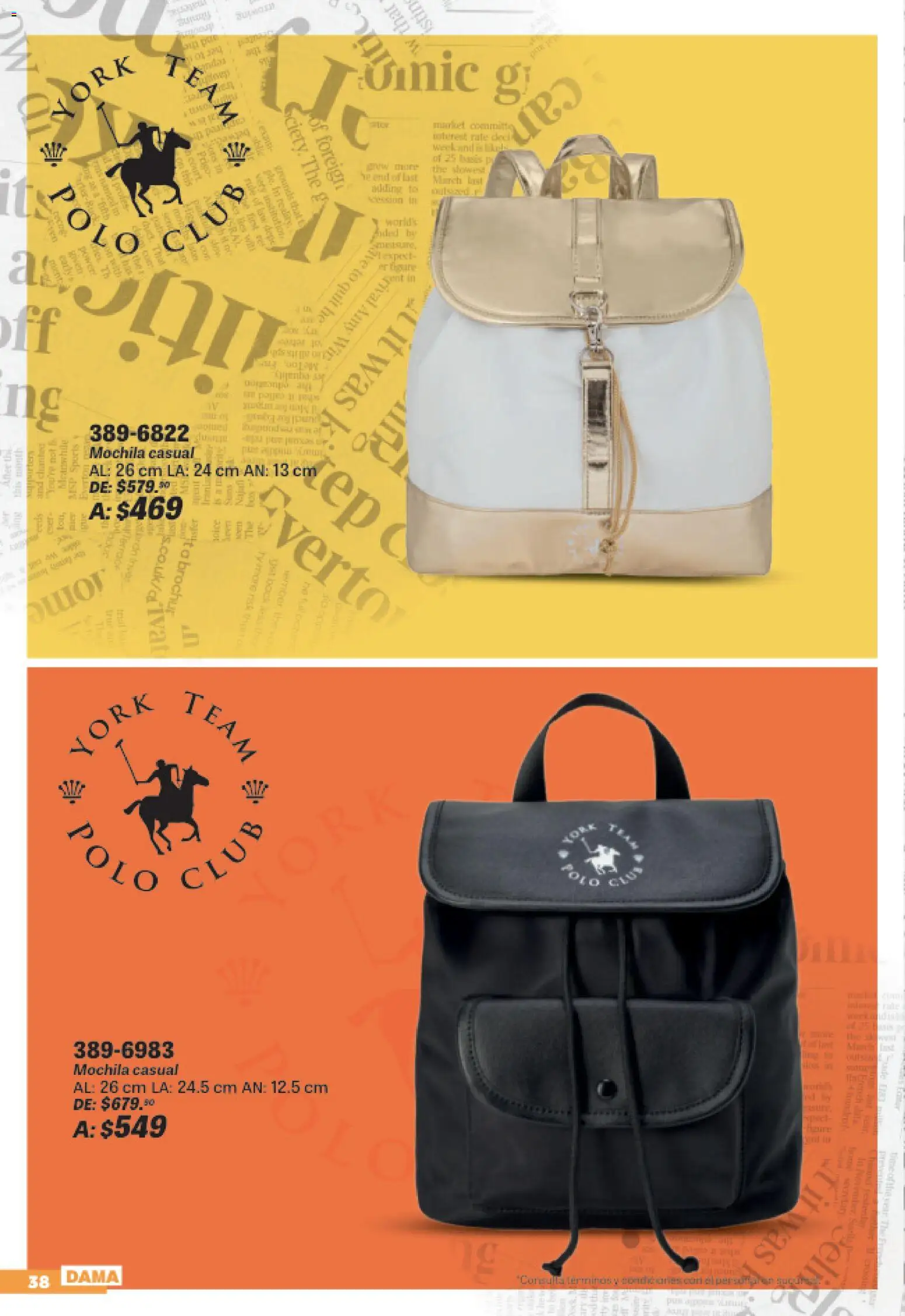 Nuevas ofertas de Andrea válidas en toda la República Mexicana desde el 19/07/2026. ¡Encuentra las mejores ofertas en Andrea catálogo Sports Week! | Página: 38 | Productos: Mochila