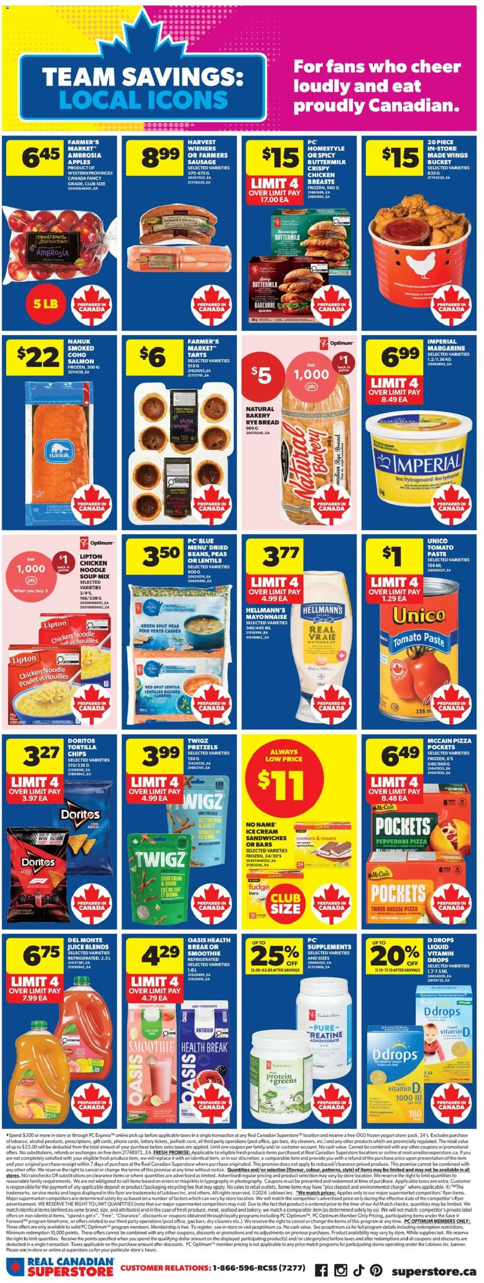 Real Canadian Superstore flyer valid from 28.05.2026 | Page: 8 | Products: Cookies, Ice cream, Phone, Bread