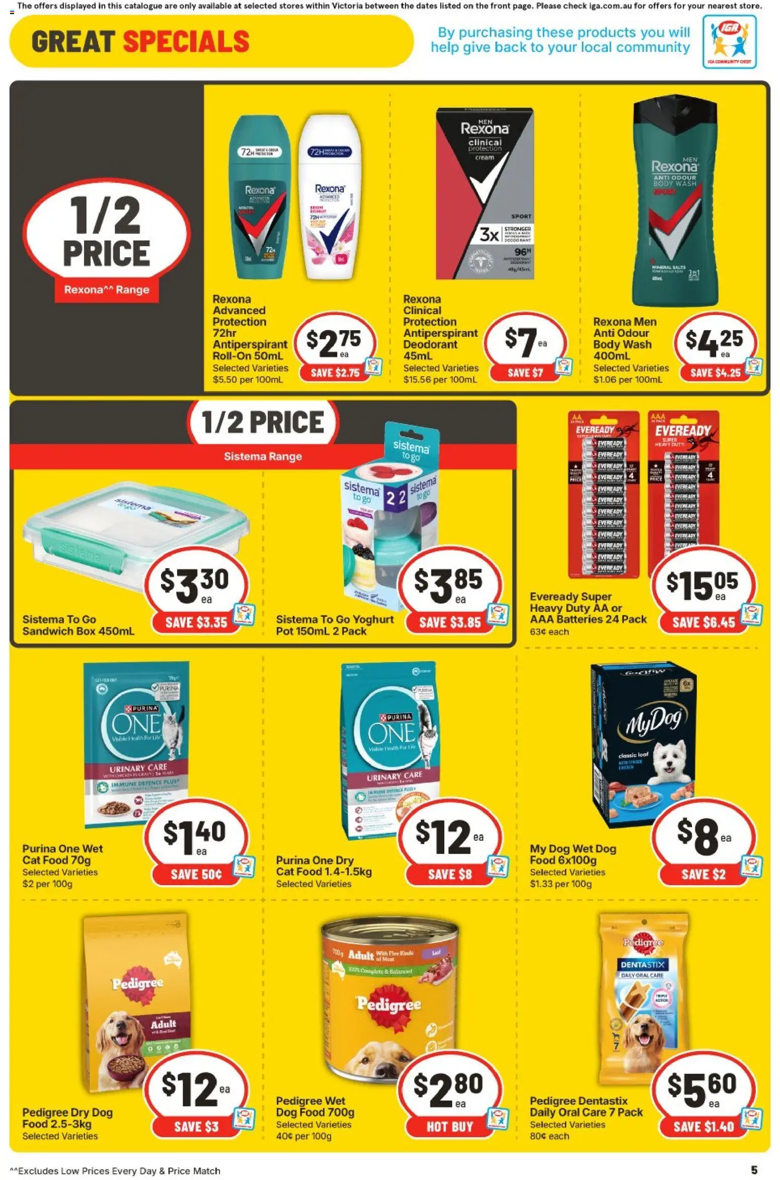IGA catalogue - valid from 10.06.2026 | Page: 6 | Products: Box, Yoghurt, Dog food, Batteries