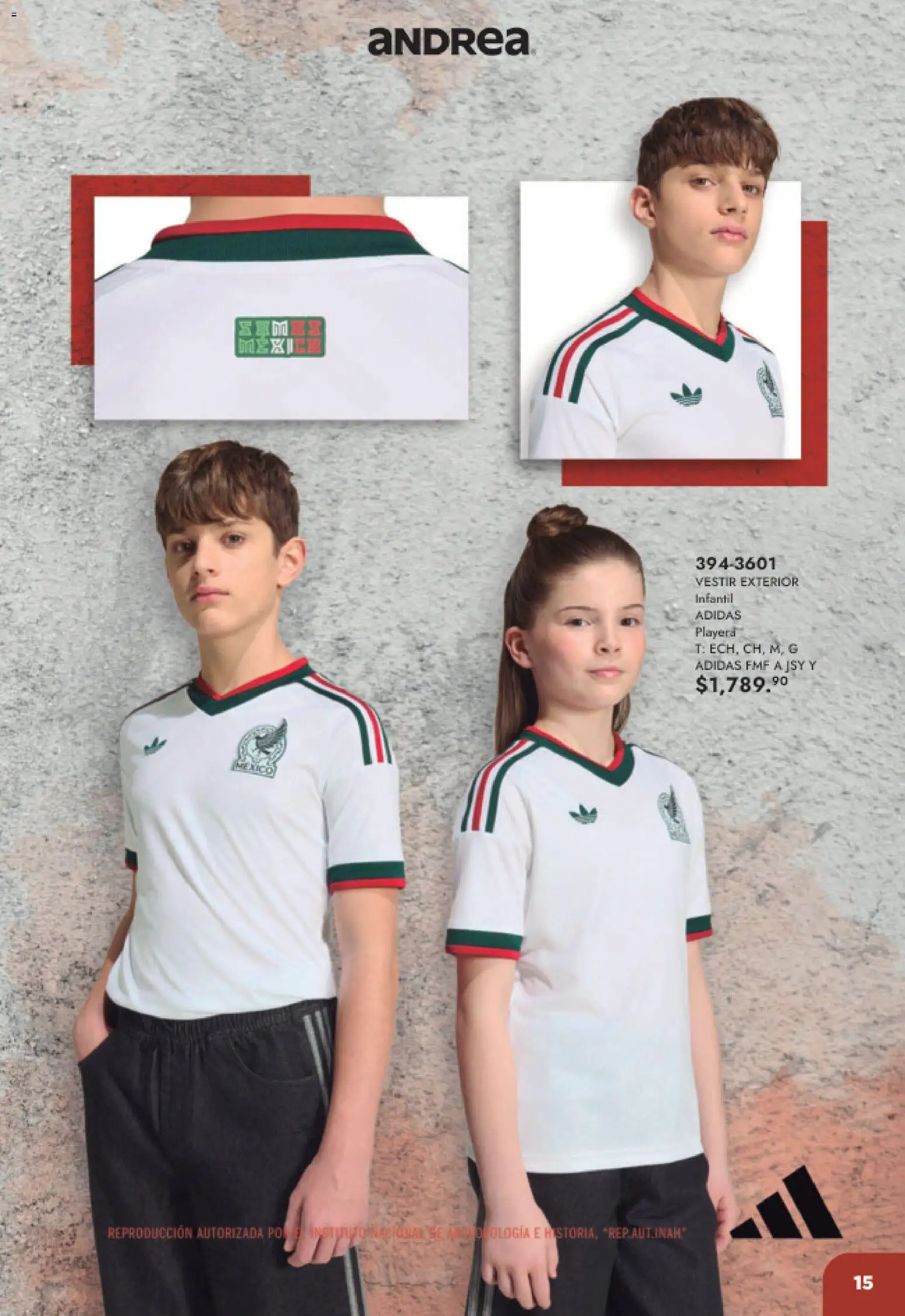 Nuevas ofertas de Andrea válidas en toda la República Mexicana desde el 17.05.2026. ¡Encuentra las mejores ofertas en Andrea catálogo Listos para ganar! | Página: 15 | Productos: Playera