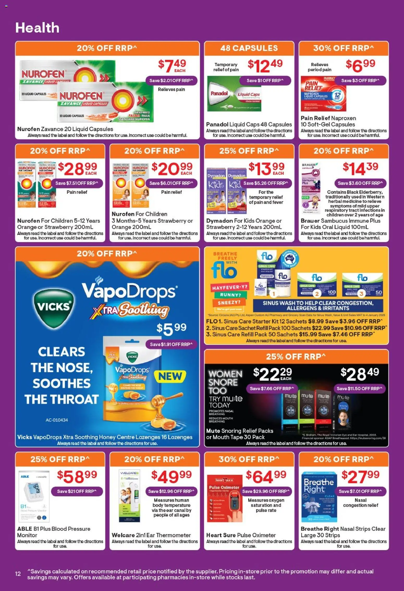 Discount Drug Stores catalogue - valid from 24/08/2026 | Page: 13 | Products: Monitor, Pulse Oximeter, Thermometer, Sinus